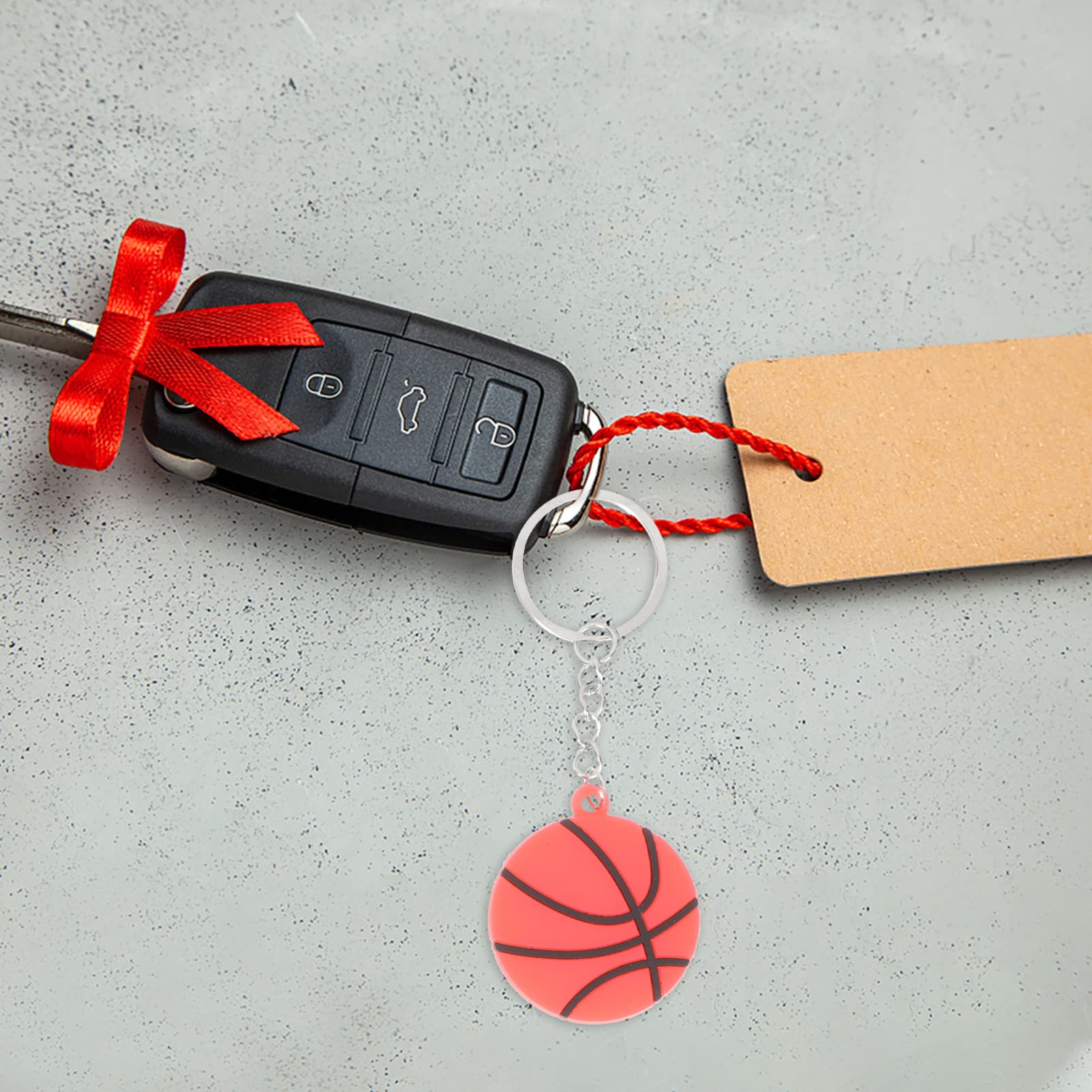 Toddmomy Llavero Cadenas Llaves para Fútbol Americano Fútbol para Encantos De Baloncesto Favores De Fiesta Deportiva Llave En Forma De Bola Aleación
