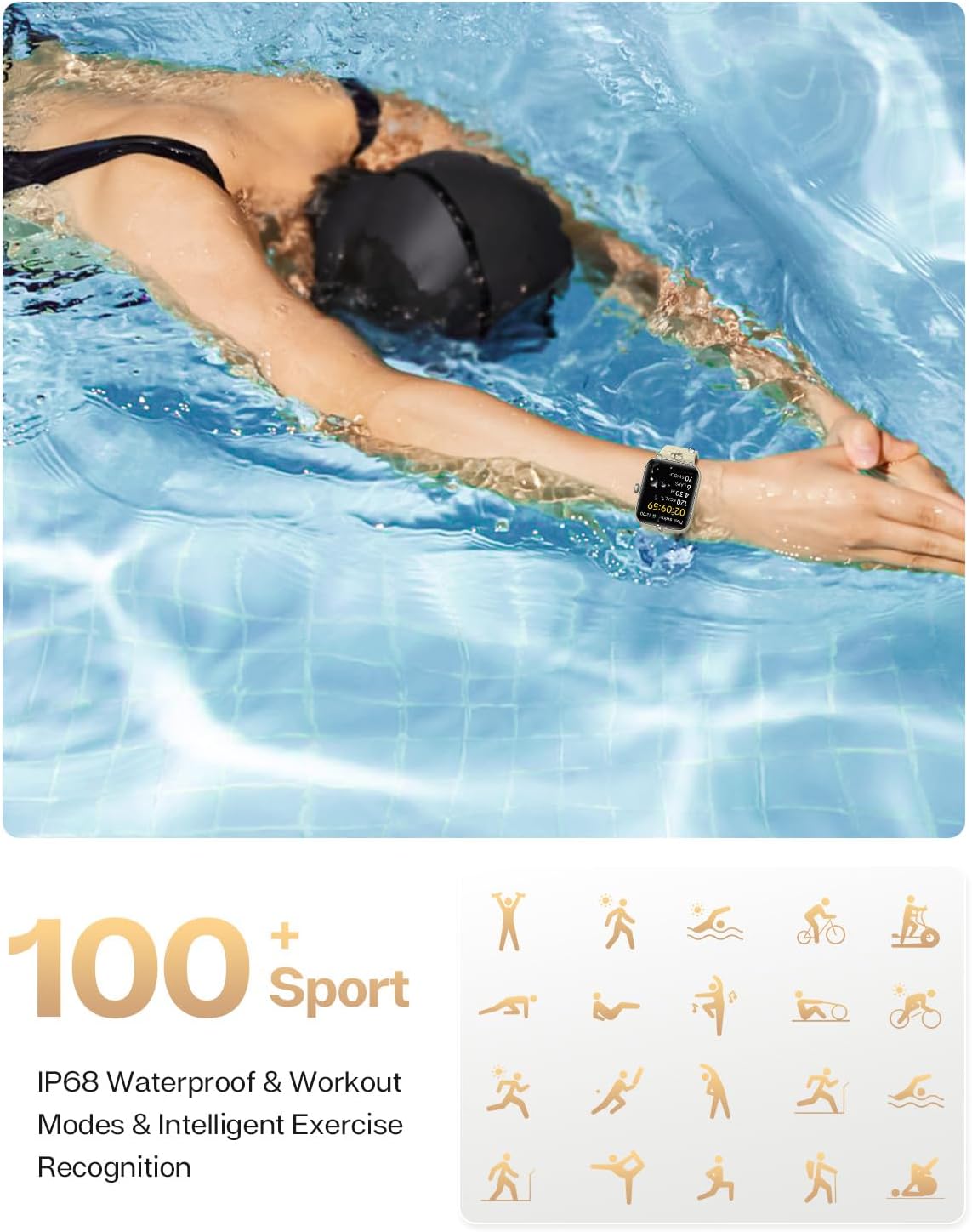 Smartwatch Uomo Chiamate, 1,8 Orologio Smartwatch con Fare Chiamate Risposta Vivavoce, Alexa Integrato Cardiofrequenzimetro SpO2 Sonno, Contapassi Orologio Fitness Notifiche per Android/iOS Cachi Smartwatch Uomo Chiamate, 1,8 Orologio Smartwatch con Fare Chiamate Risposta Vivavoce, Alexa Integrato Cardiofrequenzimetro SpO2 Sonno, Contapassi Orologio Fitness Notifiche per Android/iOS Cachi