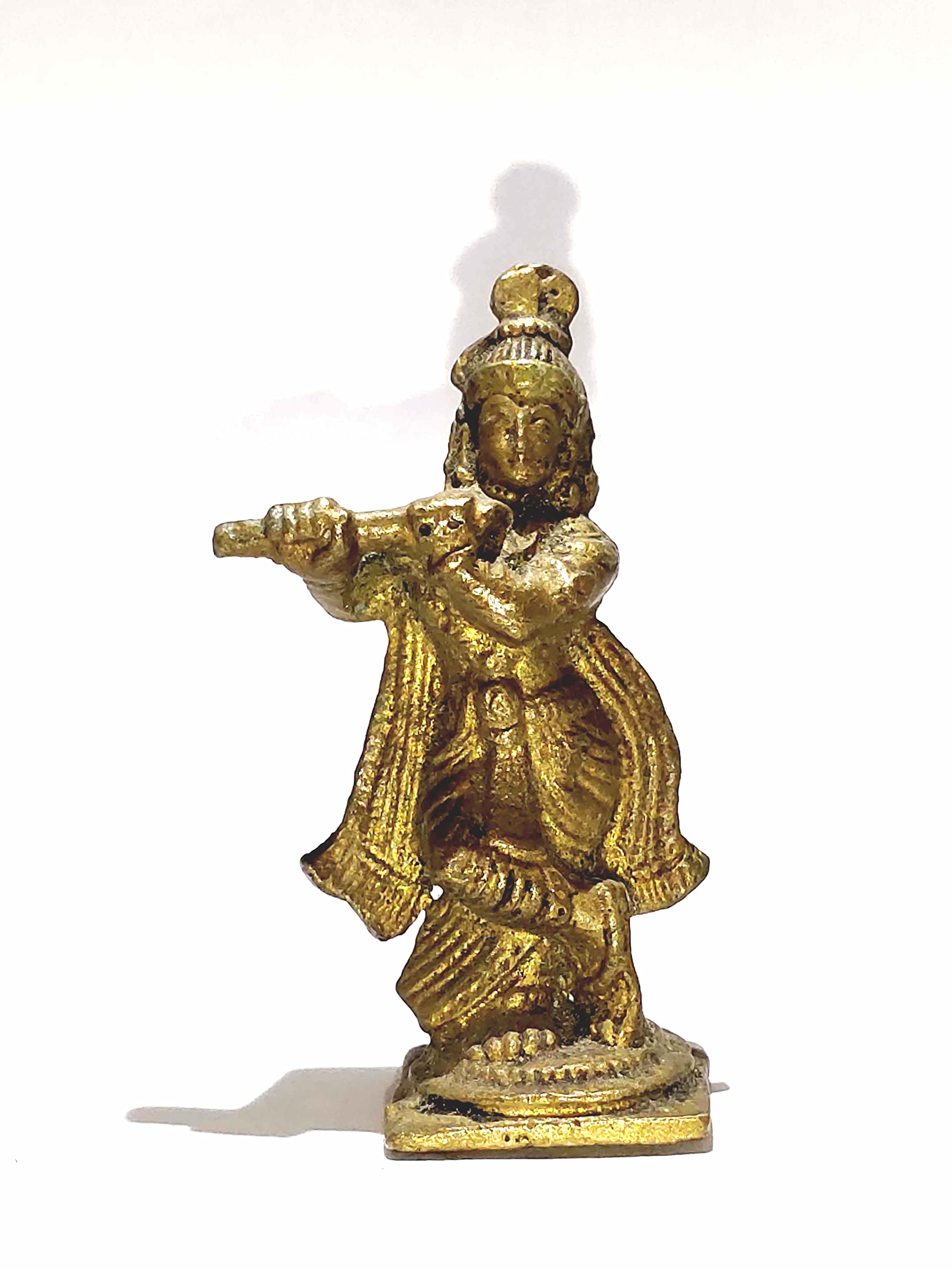 Buy Brass Lord Krishna, Lord Krishna, Idol, Murti, Figurine for Pooja