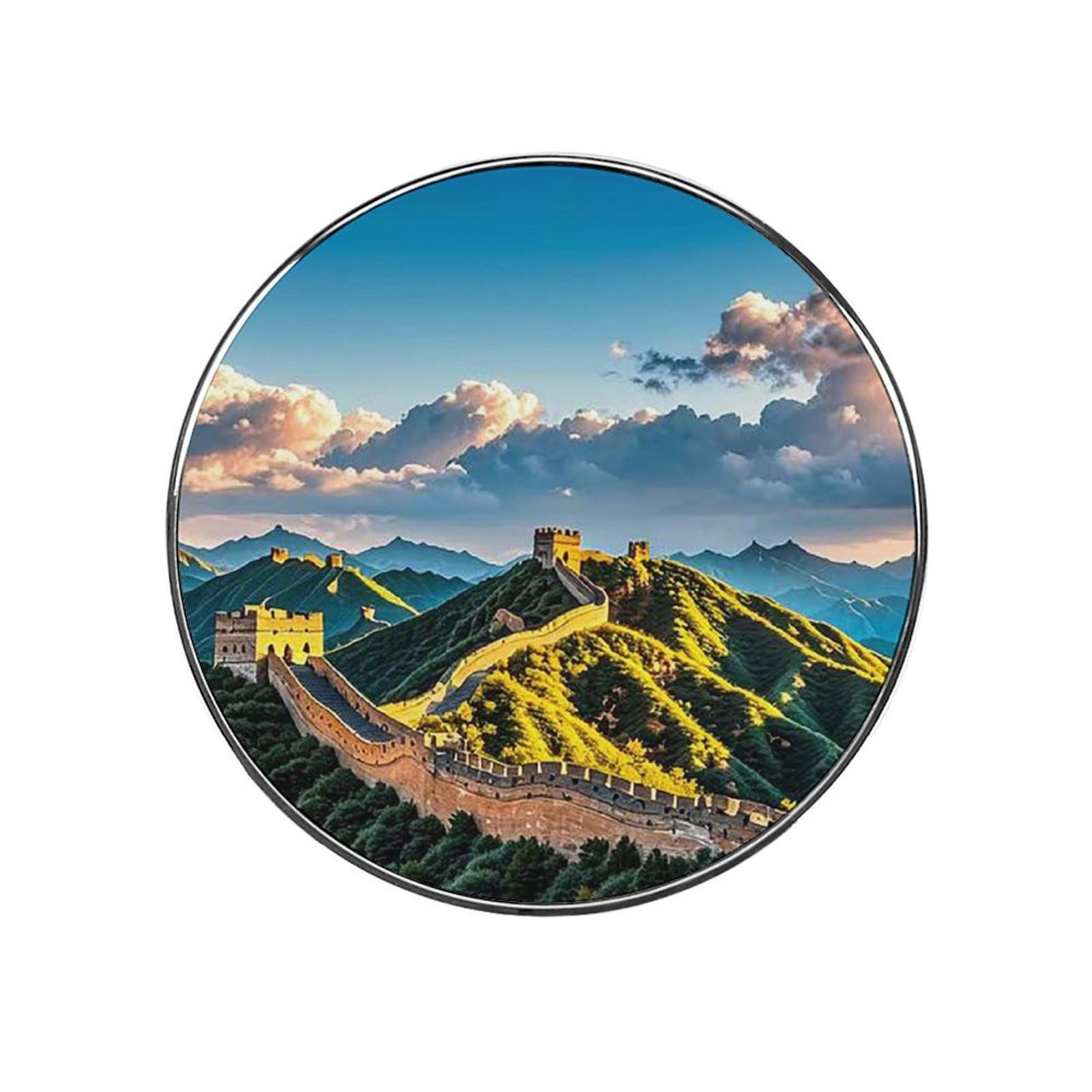 Aimant de réfrigérateur imperméable et repositionnable motif Grande Muraille de Chine mignon