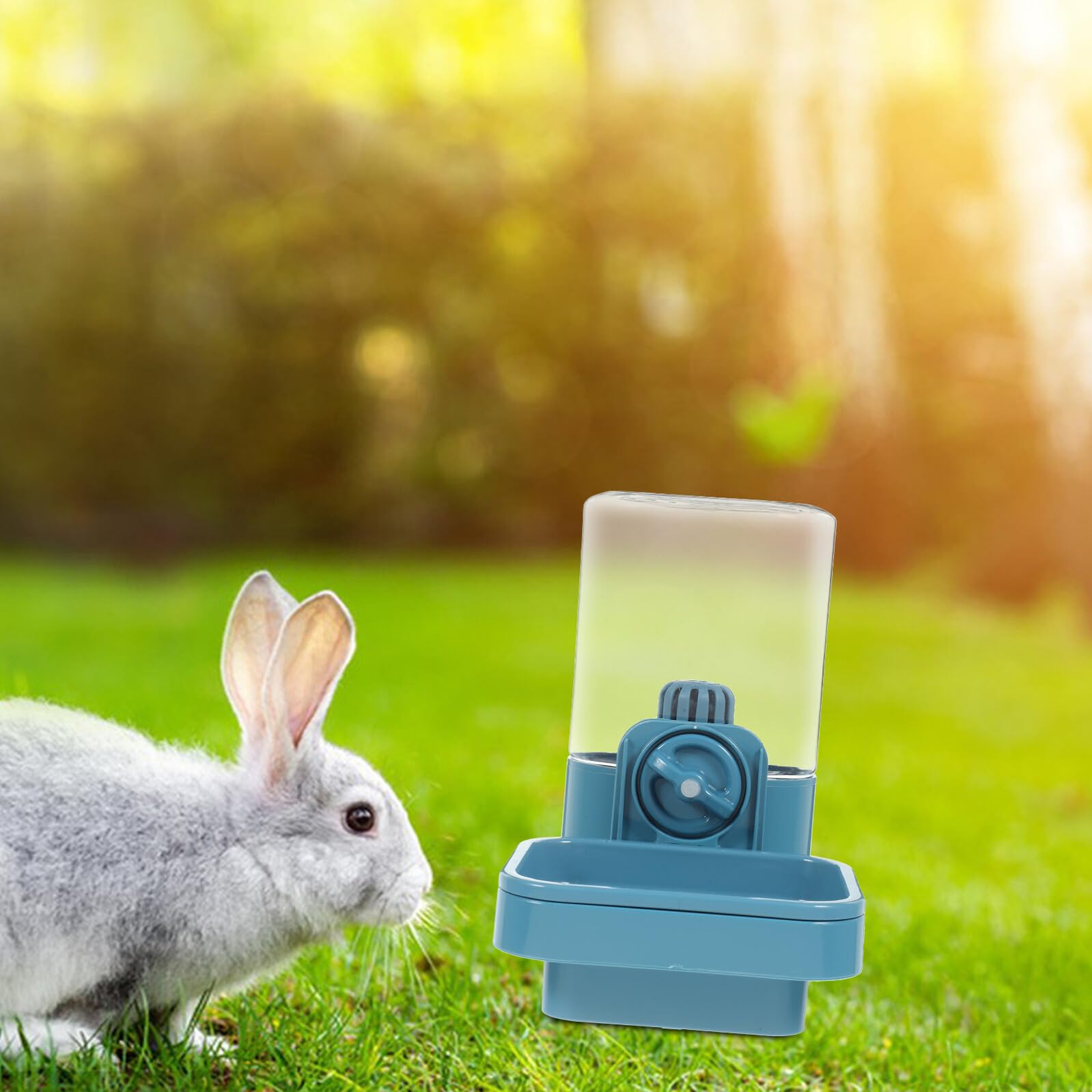 Abbeveratoio per Conigli da 750ml in Plastico, Portatile | Accesso Rapido All’acqua, per Gabbia e Uso Domestico, Adatto a Piccoli Animali e Singoli o Pet
