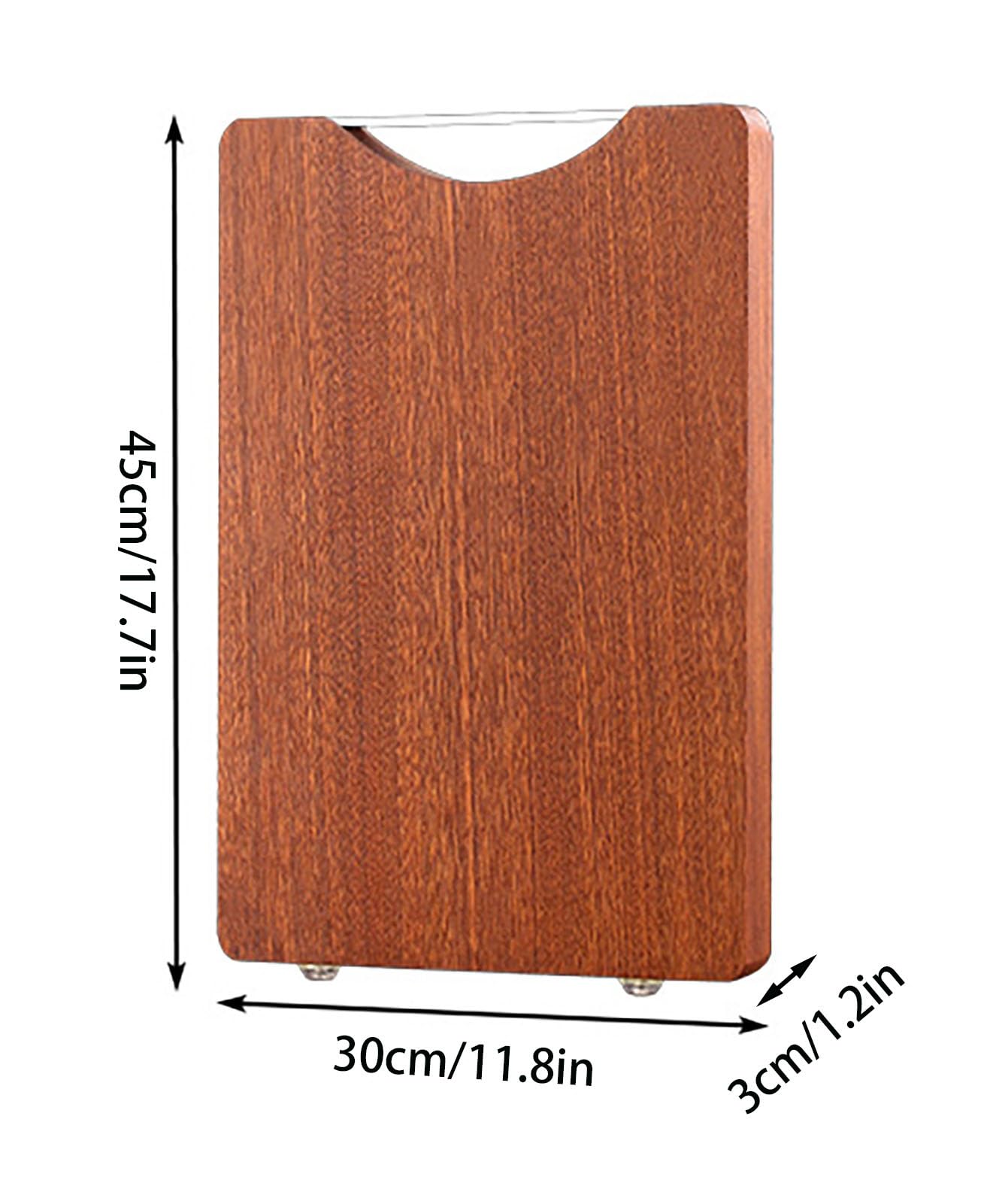 Tabla de Cortar de Madera, Tabla de Cortar Madera sándalo Primera Calidad con Mango(L)