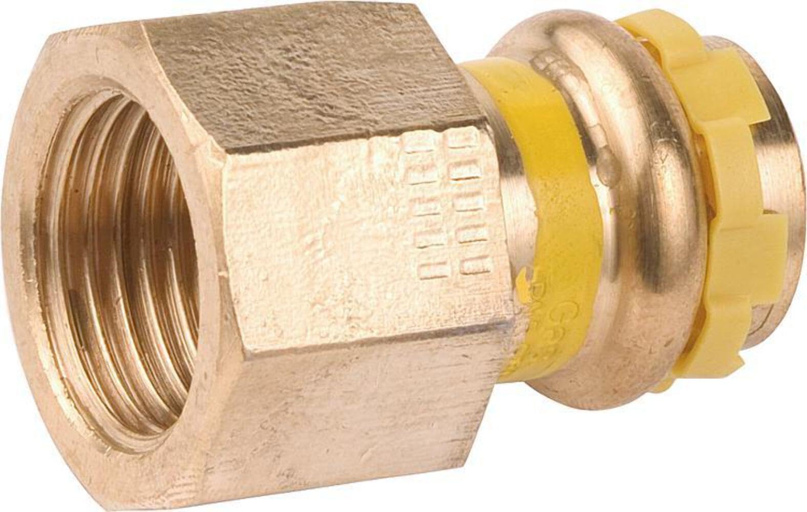 Raccord a sertir en bronze gaz Manchon de reduction filet fem 35x1 1/4 PG 4270G Gaz contour V