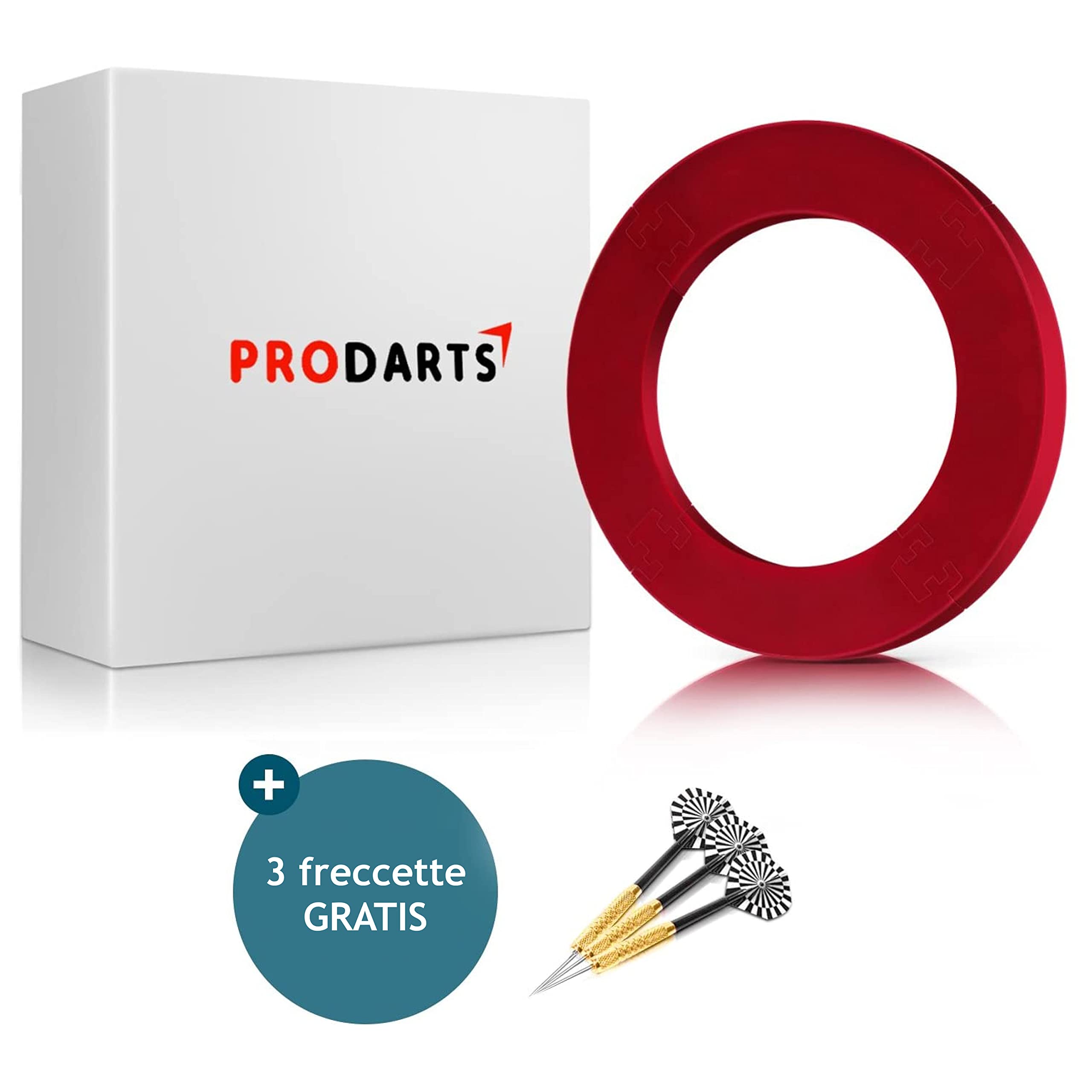 Anello di Protezione per Bersagli di Tutte Le Marche – Raccogli Freccette – Anello Nero – Bordo Stabile di Alta qualità – Protezione da Parete per Freccette Senza Montaggio Aggiuntivo – Professionale