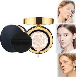 MZV Air Cushion BB Cream Waterproof Foundation, Water Bead Tricolor Latte Concealer Cushion - Heykomi Makeup, Concealer Moisturizing Air Cushion CC Cream