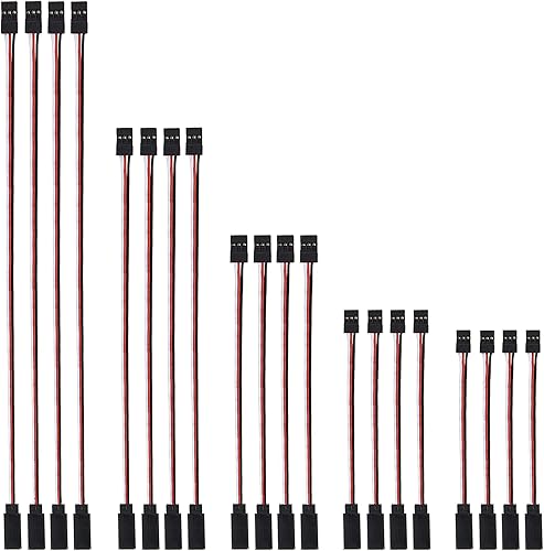 Miniatura 2 de ShareGoo 20 piezas macho a hembra cable de extensión servo de 3 pines cable receptor RC conectores de cable para RC coche helicóptero barco servo