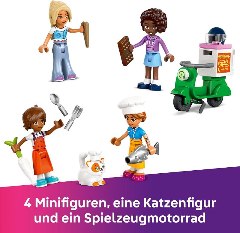 LEGO Friends Étterem és Főzőiskola Játékszett 8+ Éveseknek - Kreatív Szerepjáték 896 Elemmel, Fejlesztő Építőjáték Gyerekeknek

AI: LEGO Fri