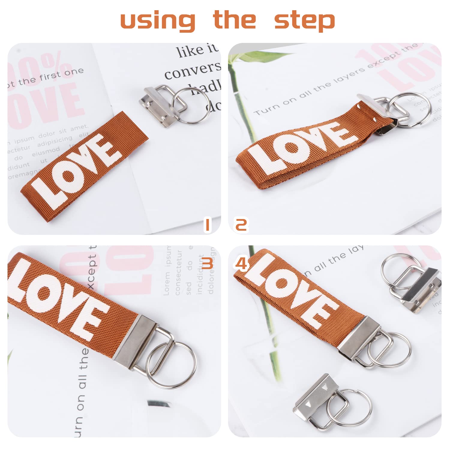 Lot De 80 Porte-Clés Vierges 25mm - Pendentifs Avec Boucle De Serrage Et Pince Brute - Idéal Pour Créer Vos Propres Porte-Clés Et Bijoux