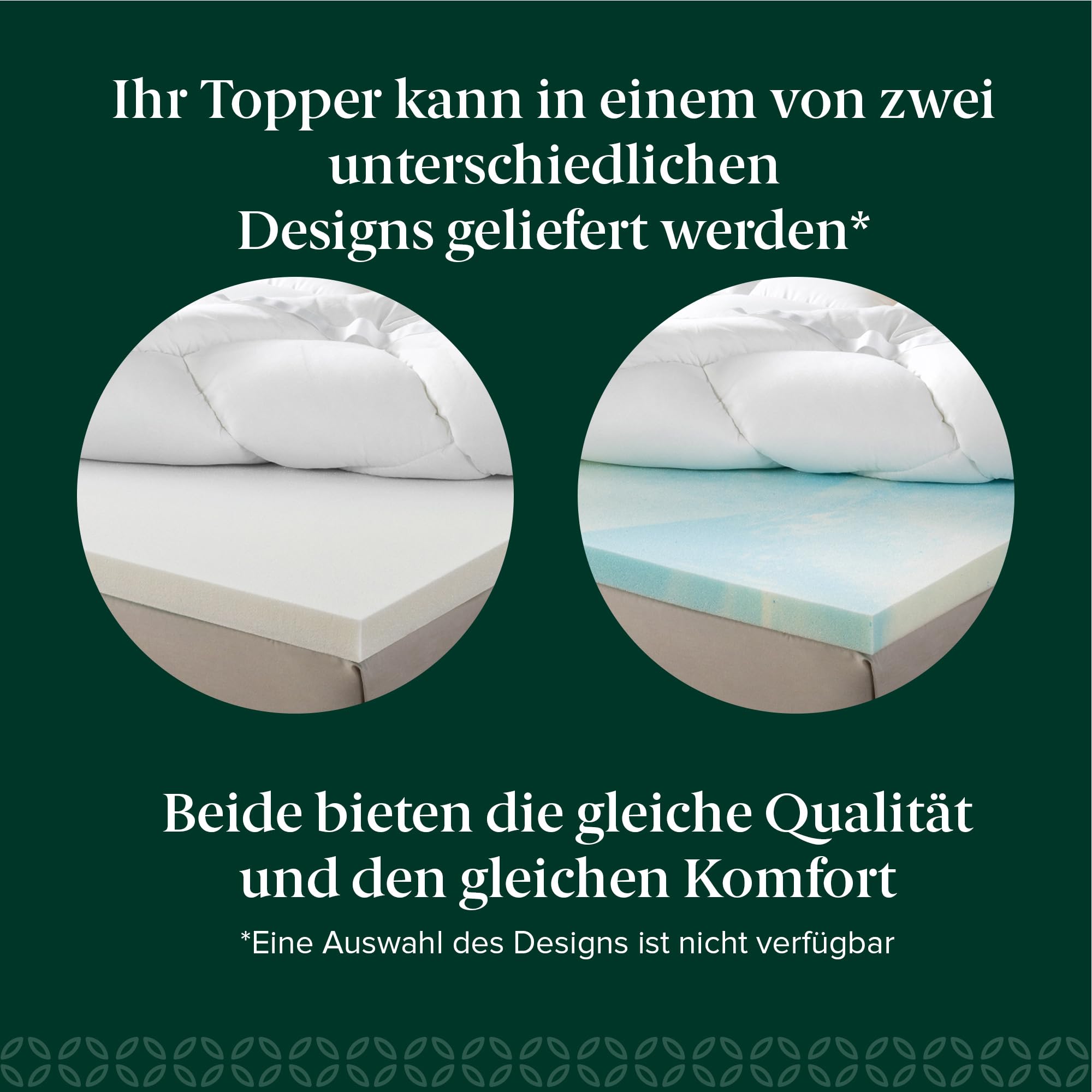 Zinus Materac wierzchni z pianki Visco, 140 x 200 cm, grubość 10 cm, wzornictwo Open-Cell, certyfikat Oeko-Tex, oddychająca i ortopedyczna, ergonomiczny komfort, średnio twardy, biały