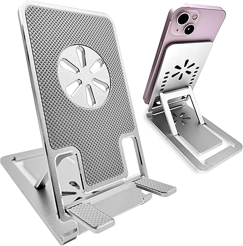 Soporte de teléfono celular para escritorio, soporte ajustable de metal de alta calidad, soporte resistente para escritorio de oficina, accesorios
