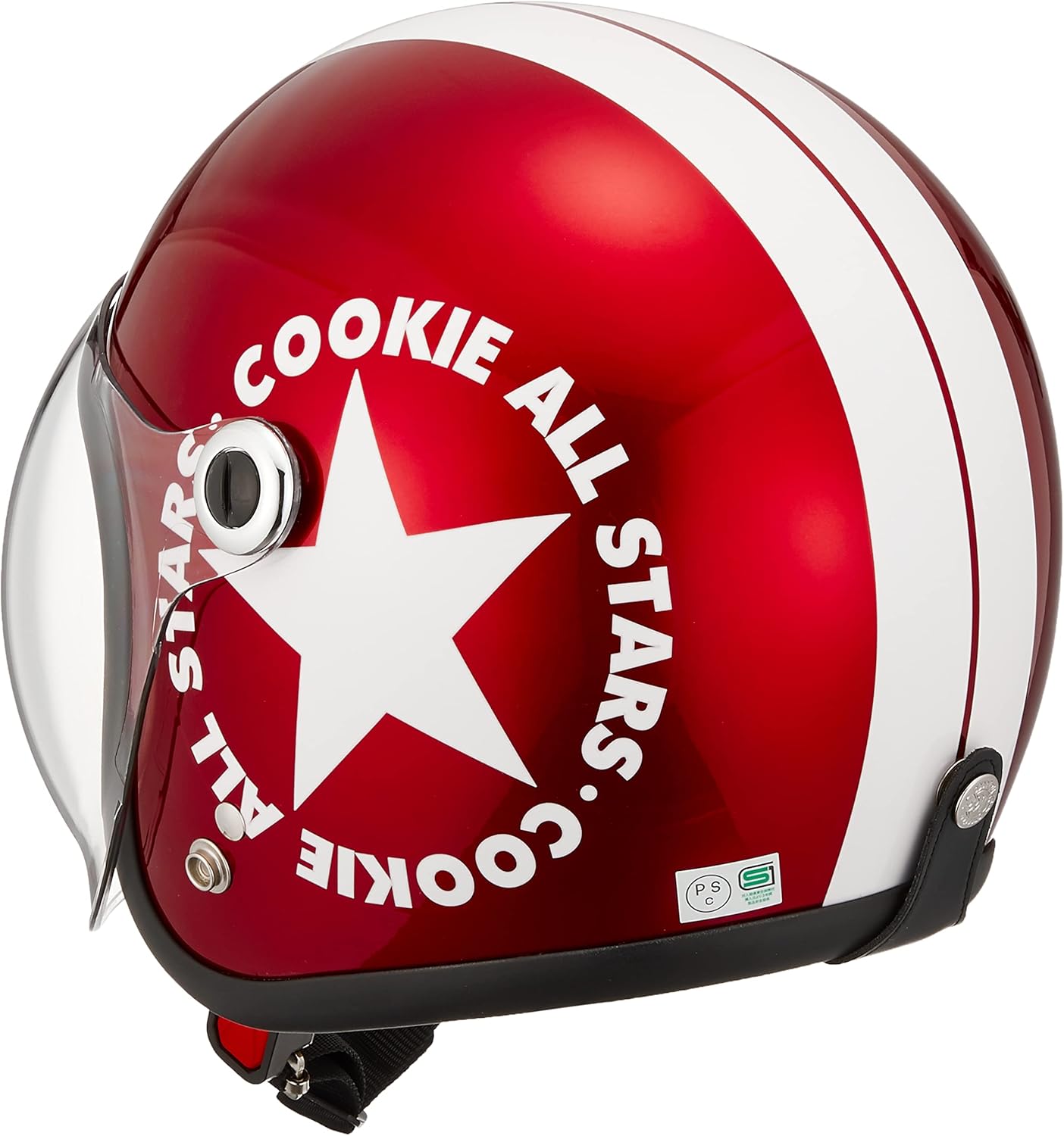 スピードピット(Speed Pit) TNK工業 CA-6 キッズヘルメット キャンディーレッド/ホワイト KIDSサイズ(54-56㎝) 51242