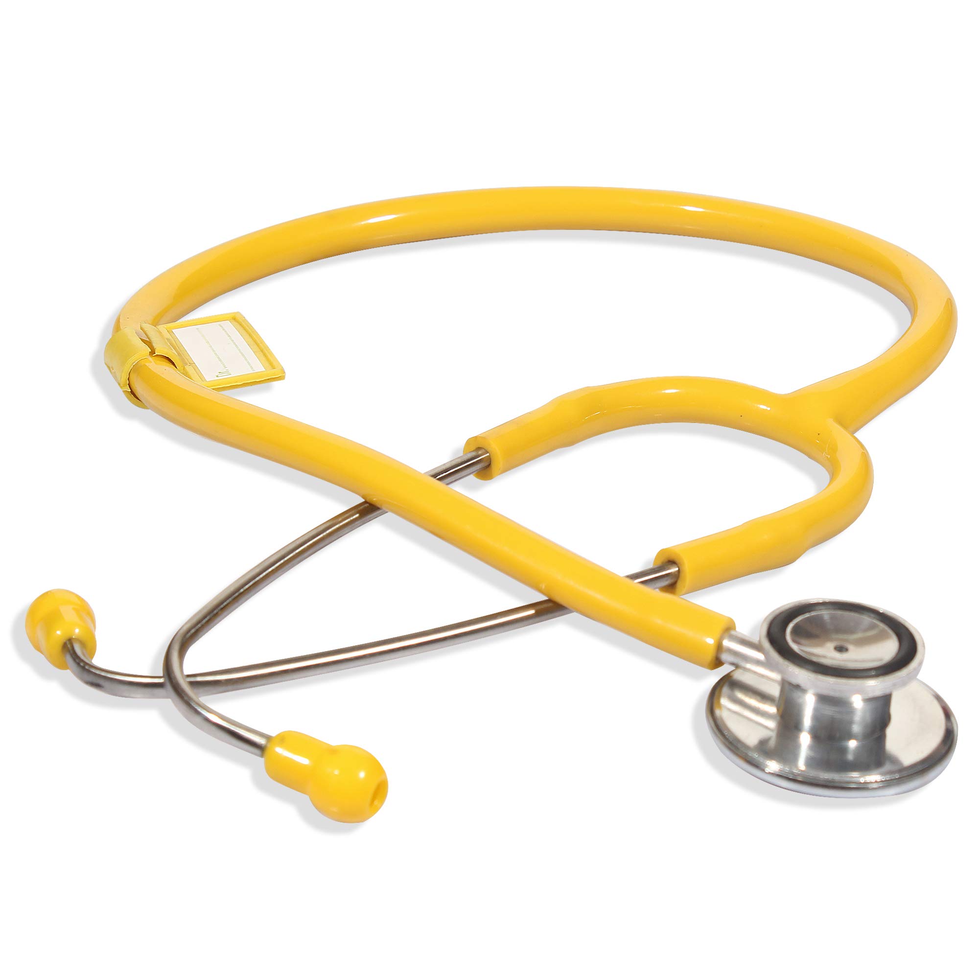 RCSP Excle Plus stethoscope for doctors medical and nursing students light weight (Yellow)