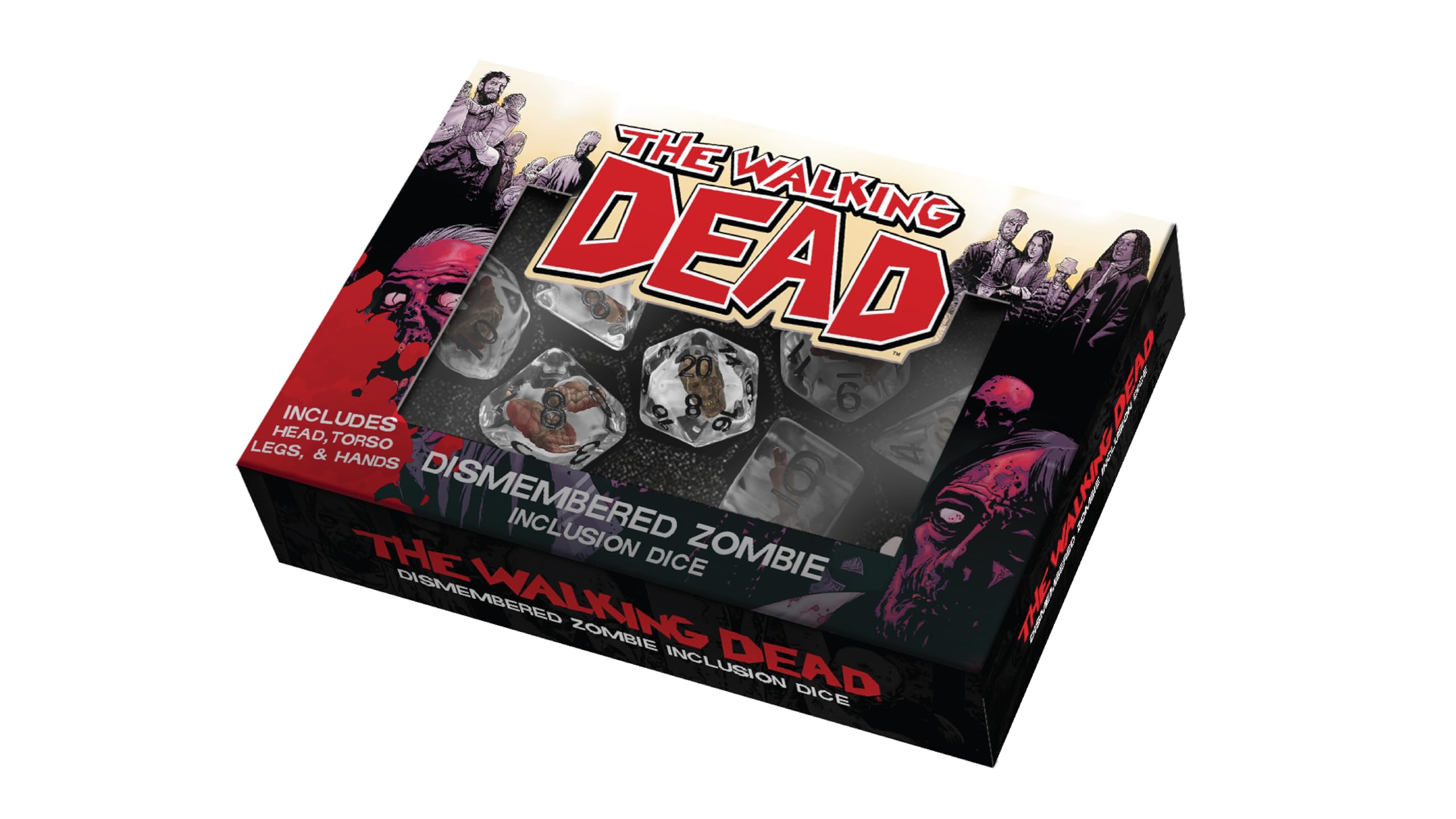 Fanroll - The Walking Dead Dismembered Zombie Resin Poly Dice Set