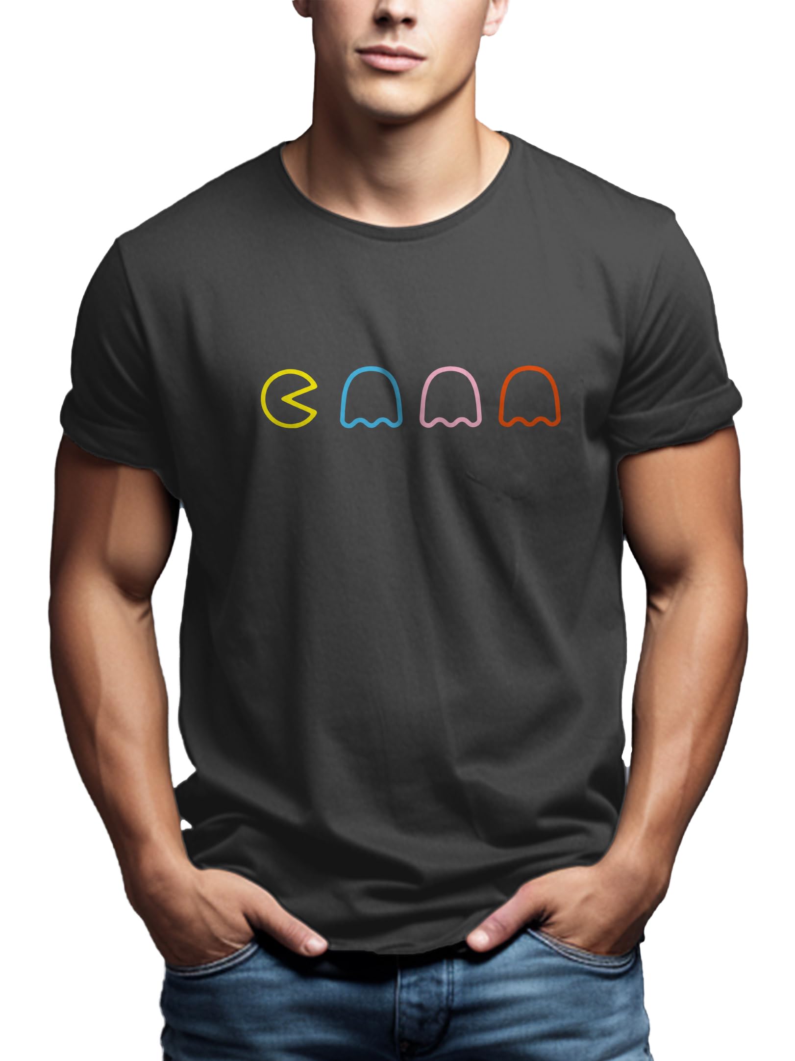 MAKAYA Vintage Gaming T-Shirt para Hombre - Camiseta Friki