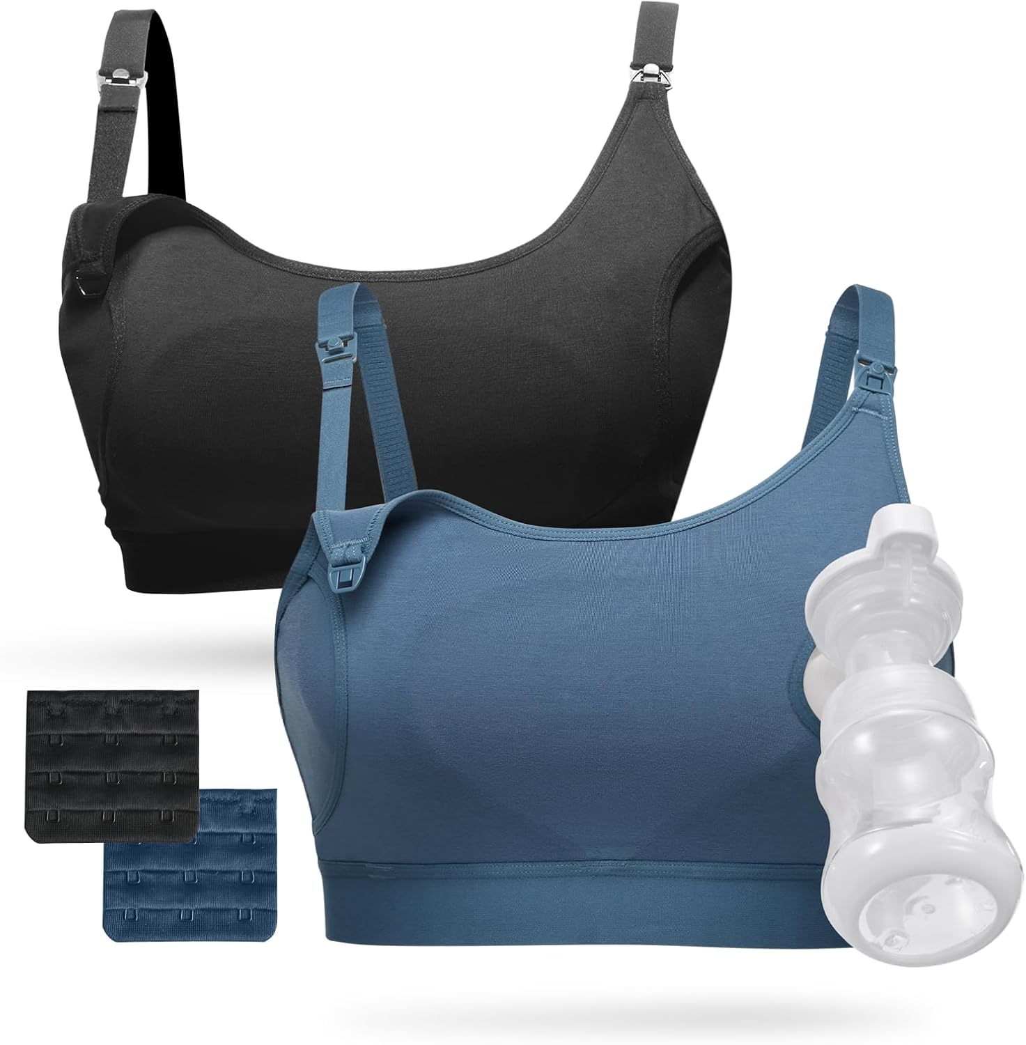 Momcozy Pumping Bra Hands Free All Day Wear Pumping & Nursing Bra in One Holding Breast Pump for Spectra, Medela