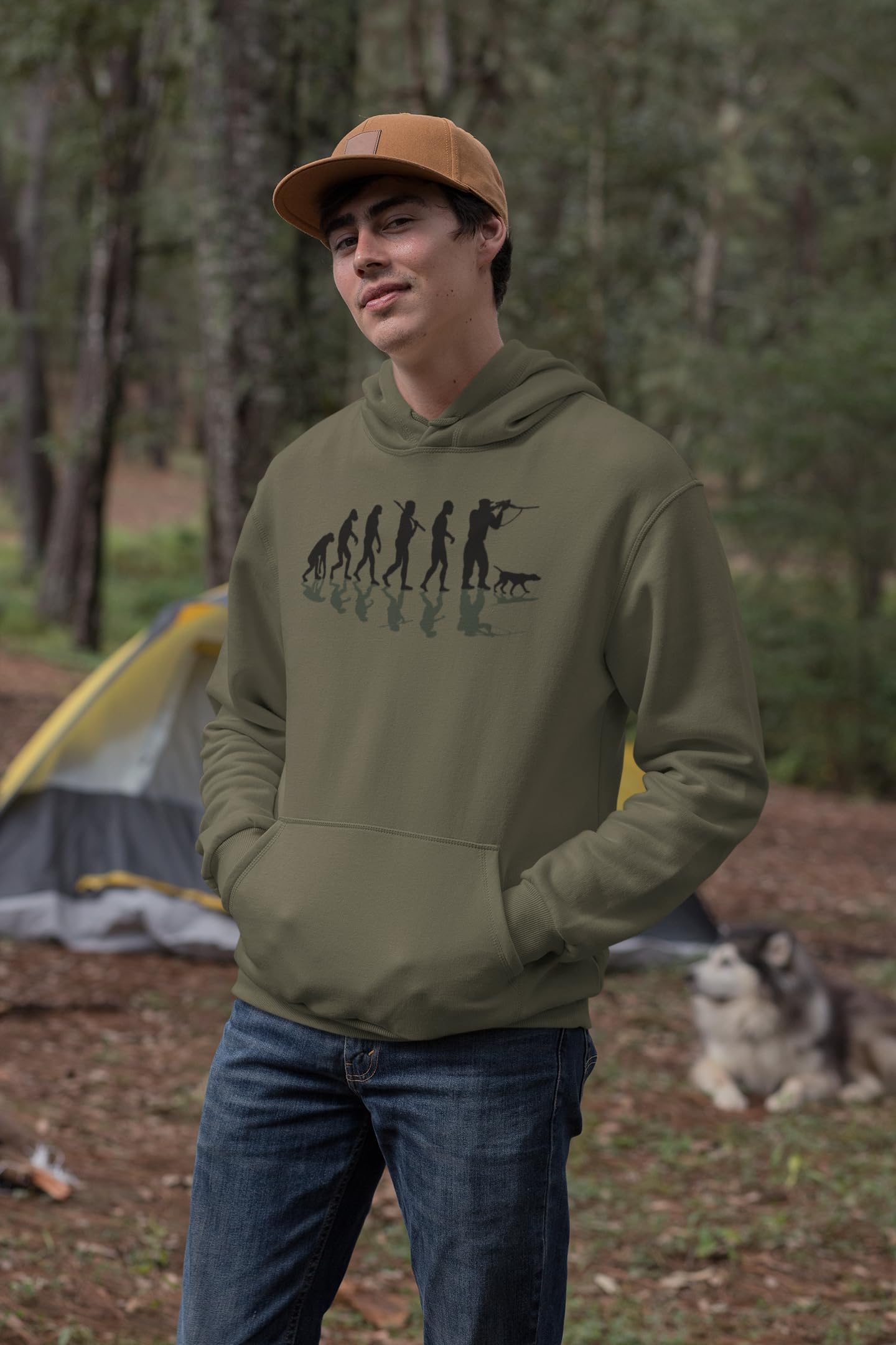 Baddery Suéter de cazador para hombre – evolución de la cazadora – regalo para cazadores – suéter de caza para hombres – ropa de cazador, accesorios de caza