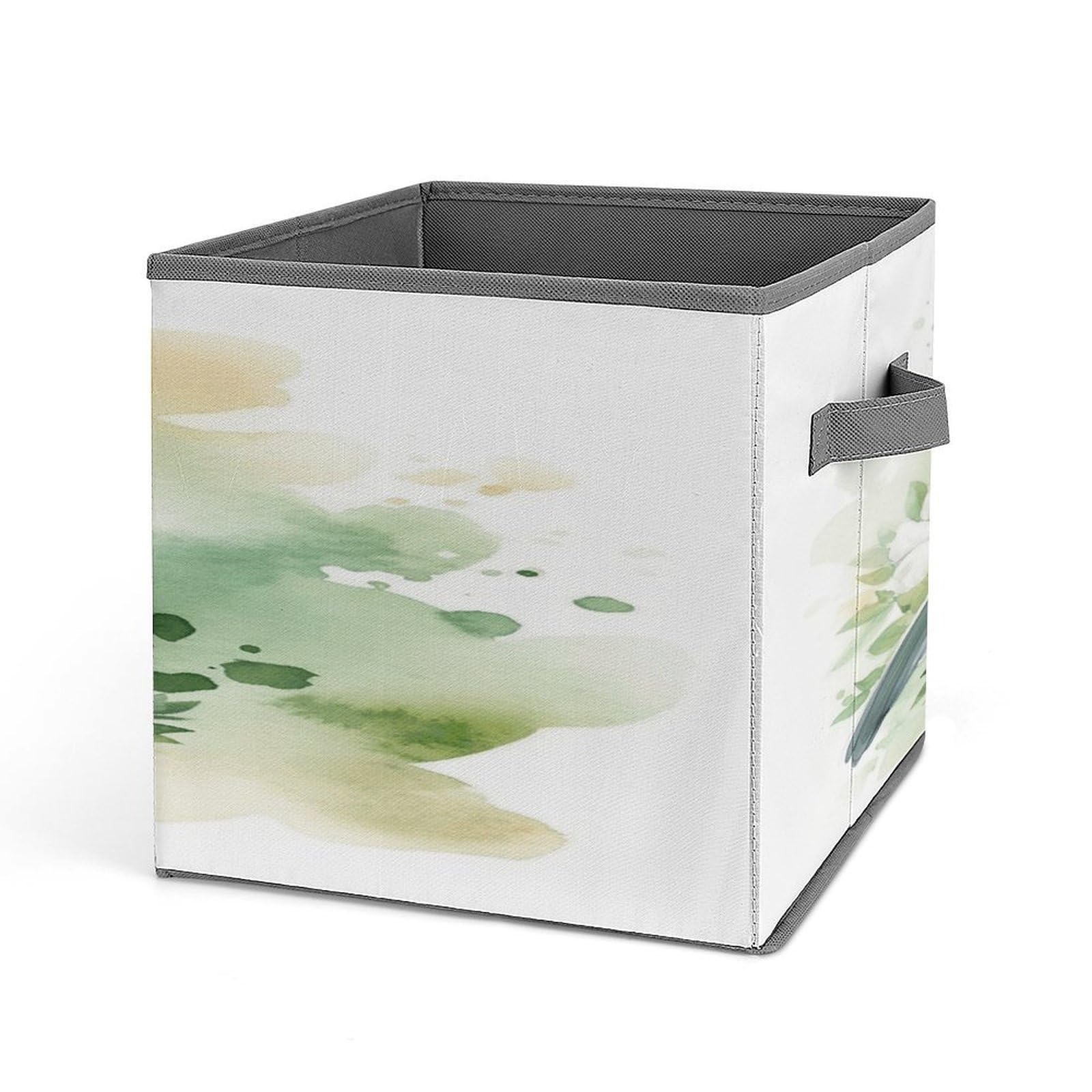 Fodpand Style Dove With A Flower Storage Cubes Foldable Decorative Fabric, Storage Bins Baskets With Handles, Closet Organizers And Storage For Home, Office,Closet, Clothes