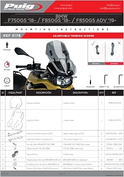 Puig 3178H Adjustable Windscreen Smoked