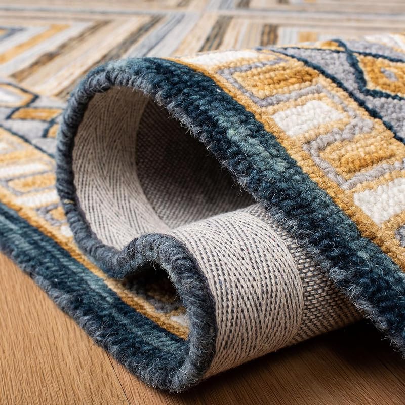 Image of OLEFIN Handmade Thick Woolen Anti Slip Carpet and Rugs for Living Room Bedroom Hall Dinning Room Kids Room