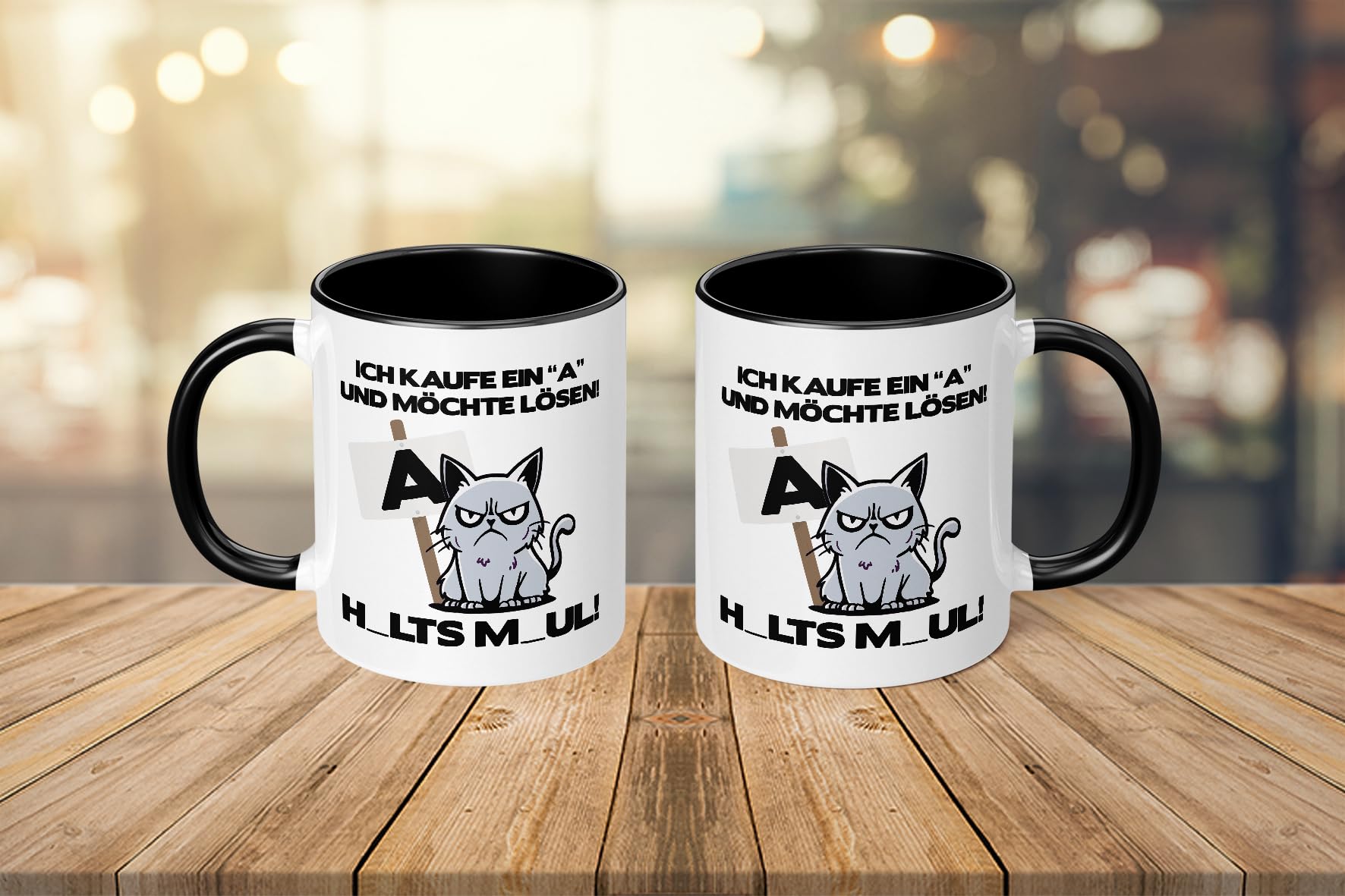 TassenTicker Spruch-Tasse „Ich Kaufe Ein A Und Möchte Lösen“ – 330 Ml, Spülmaschinengeeignet, Geschenk Für Launische Menschen
