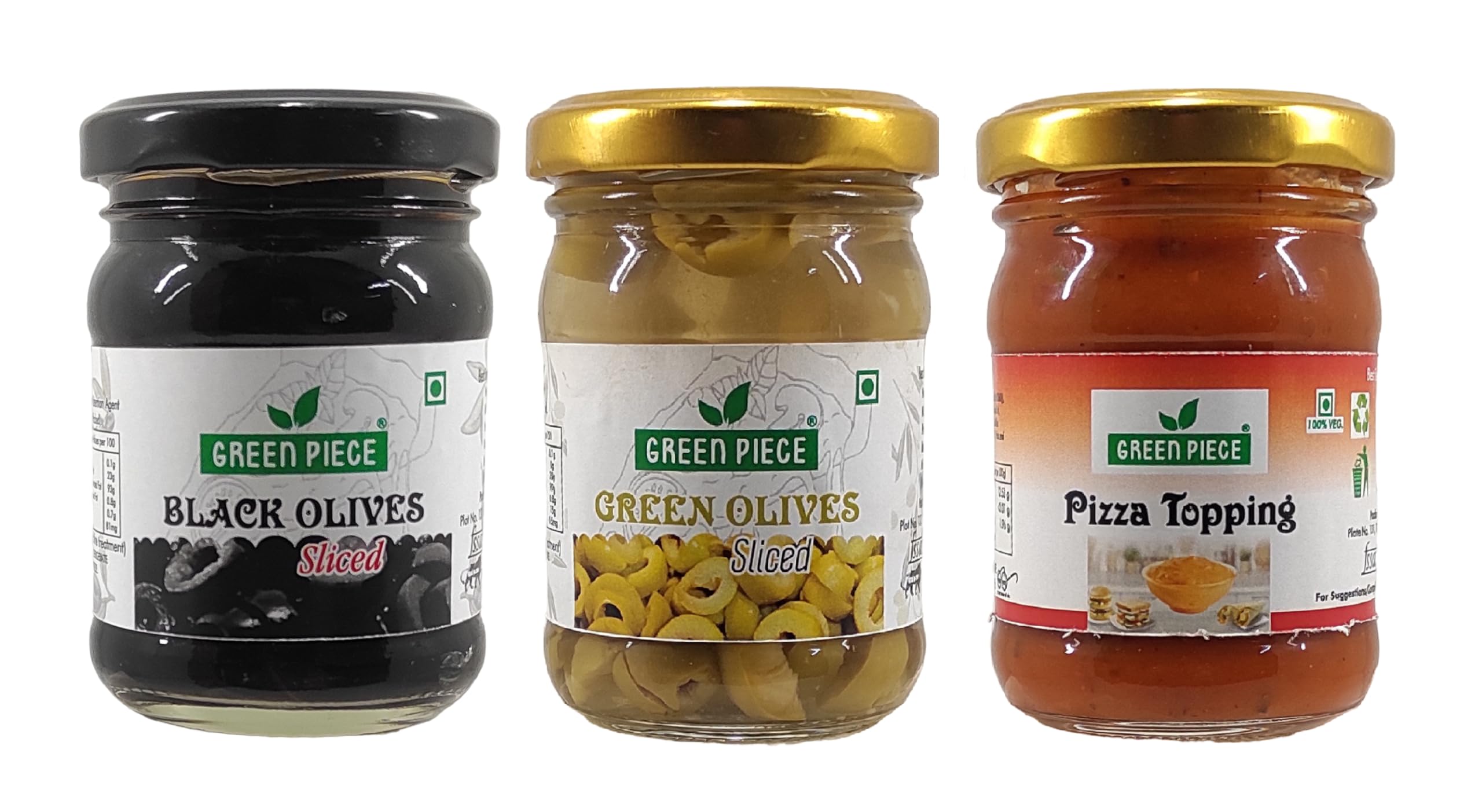 K3 Masala Green Piece Pizza Topping(100Gm),Green Olives Sliced(120 Gm)And Black Olives Sliced(120 Gm)(Pack Of 3)Olives(340 Ml,Pack Of 3) (B09RNC3N26) Amazon Price History, Amazon Price Tracker