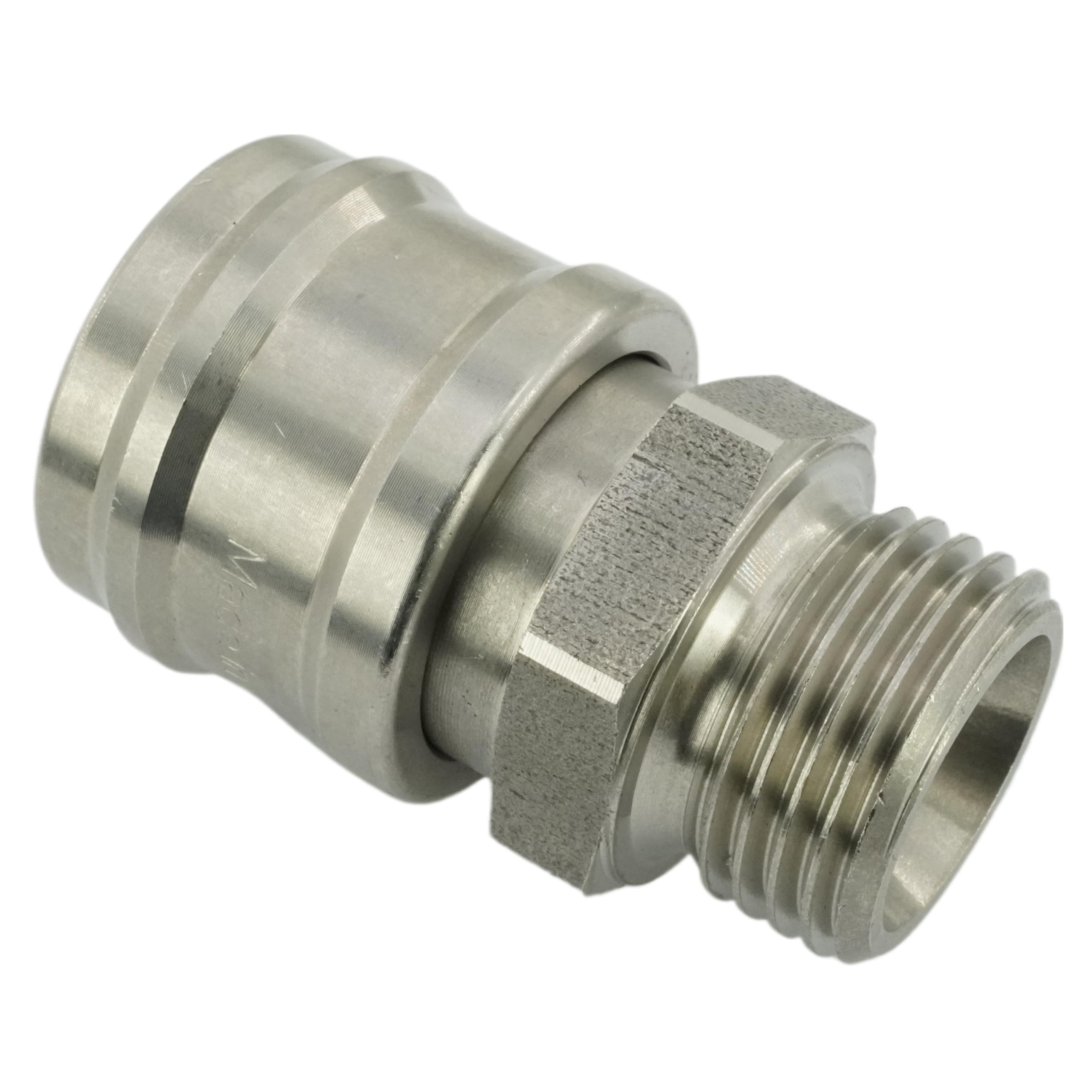 Druckluftkupplung NW 7,2 mit Außengewinde inkl. Dichtungsring (Edelstahl - G 3/8")