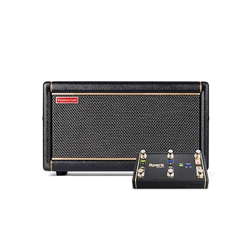 Positive Grid Spark 2 + Spark Control X Bundle – 50W Smart Guitar Practice Amp & Bluetooth Speaker with Built-in Looper, AI Features & Smart App for Electric, Acoustic, & Bass Guitar