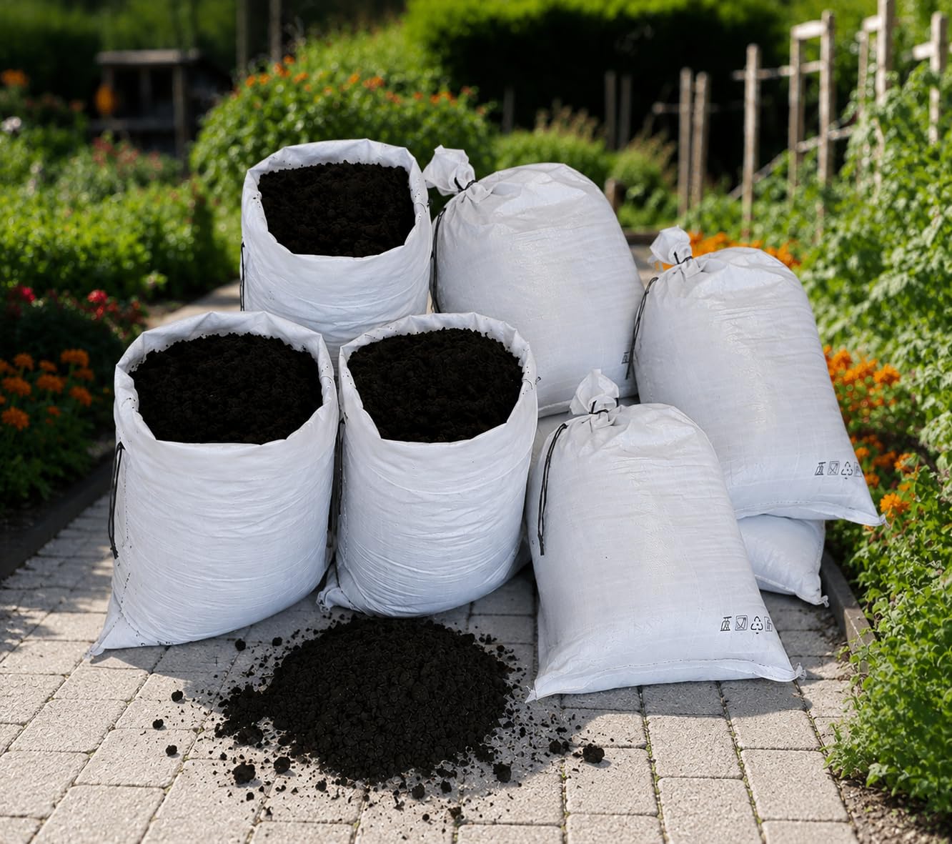100 kg (80 Liter) Muttererde gesiebt Pflanzenerde Mutterboden Humus Oberboden Gartenerde Beeterde 0-20mm