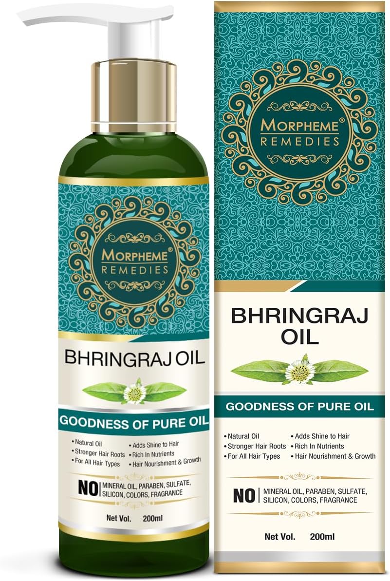 Morpheme Remedies Pure Bhringraj Oil (No Mineral Oil & No Paraben) 200ml
