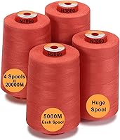 Vista 24 de New brothread - 30 opciones - 2 conos grandes de 5500Y (5000M) cada uno de hilo de poliéster hilado multiusos 40S/2 (Tex27) para serger, overlock
