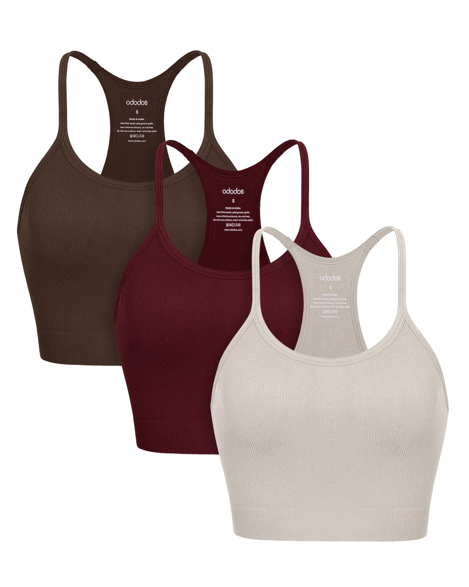ODODOS Seamless Racerback Sports Bra