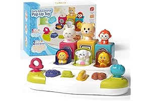 Baby Pop-Up Toys - Interactive Toys for Fine Motor Skills and Cause and Effect Learning