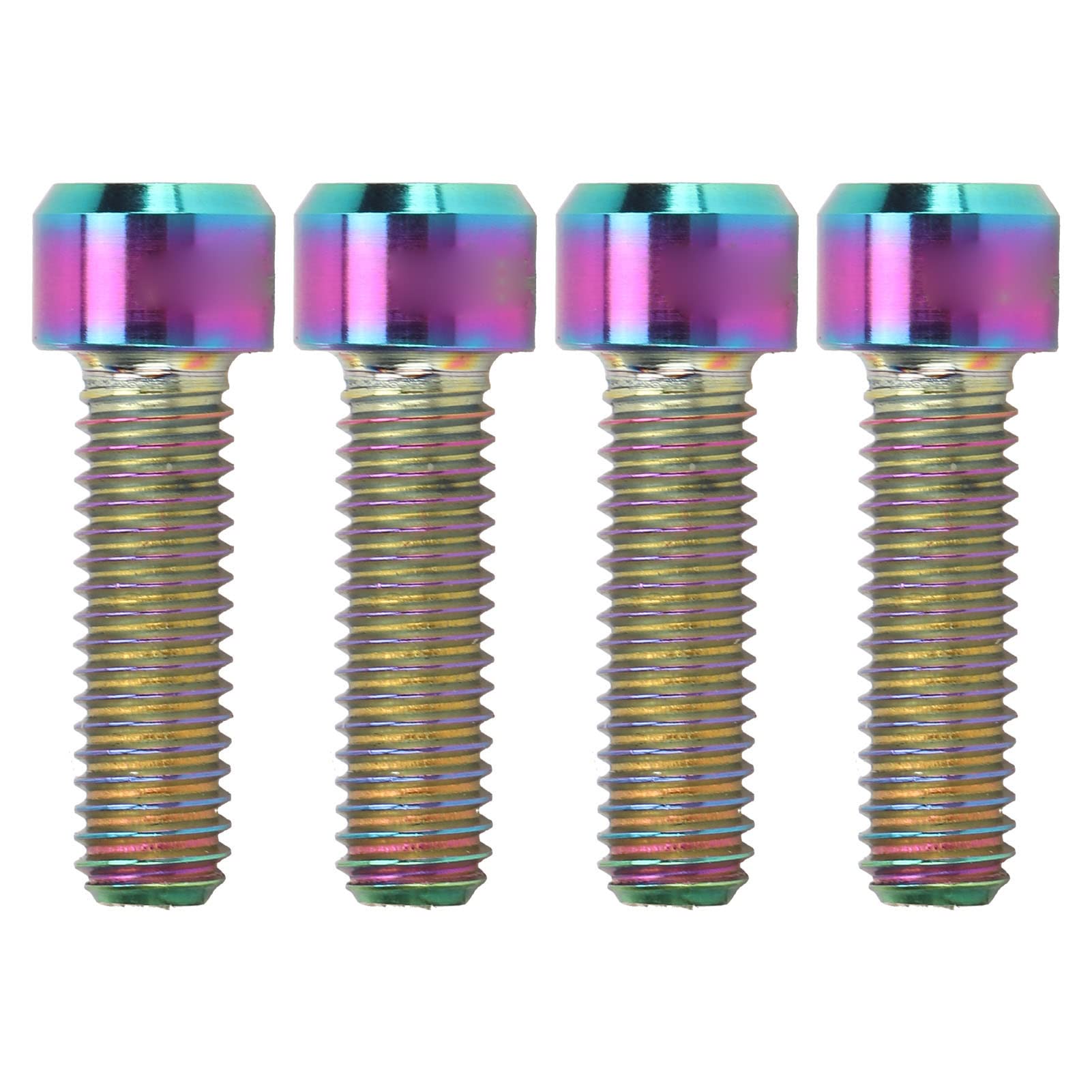 Kit De 4 Vis M6 X 20 Mm Pour étrier De Frein à Disque VTT – En Alliage De Titane, Antirouille – Couleur Titane