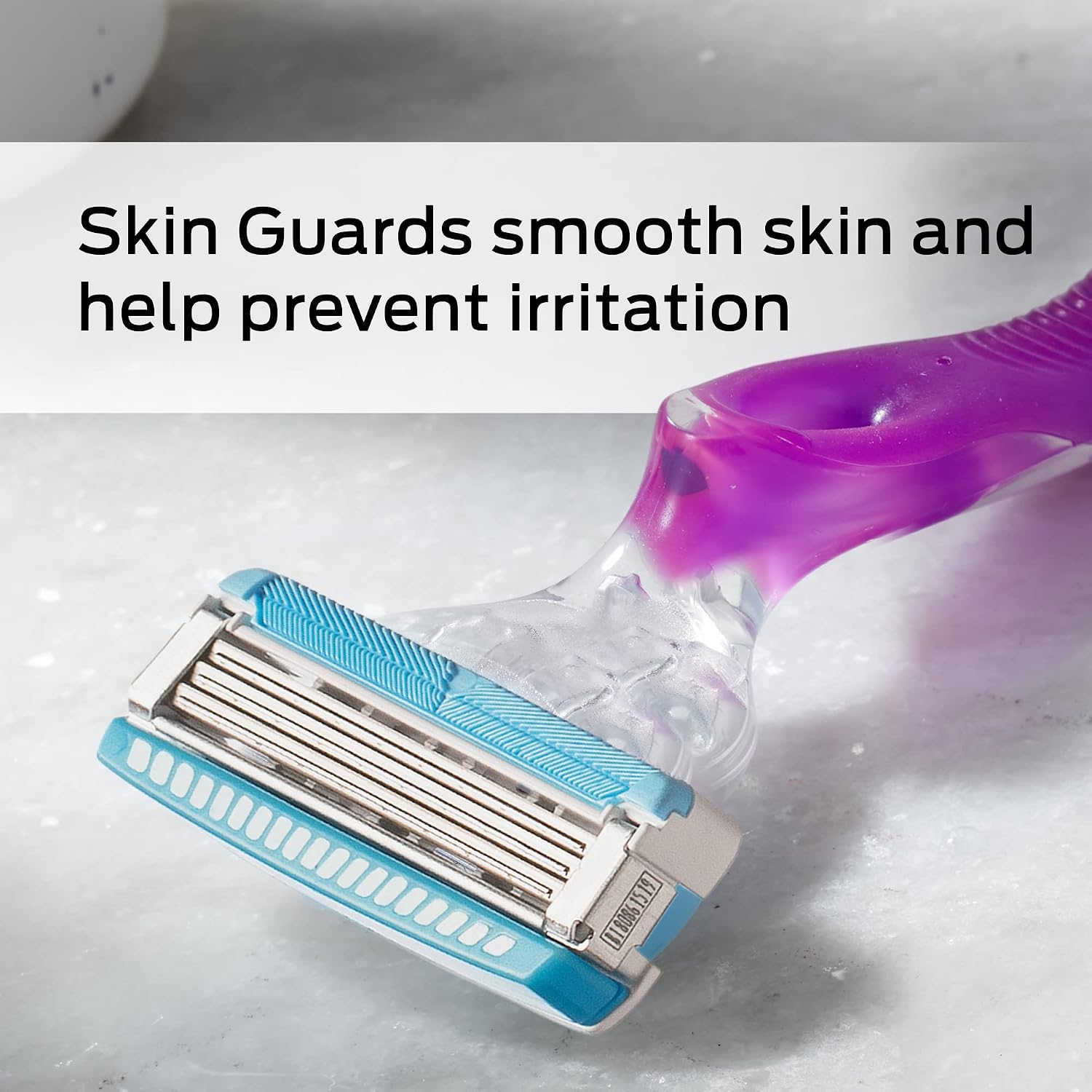 Schick Hydro Silk 3-Blade Razors for Women, 1 Handle & 6 Razor Refills image 5