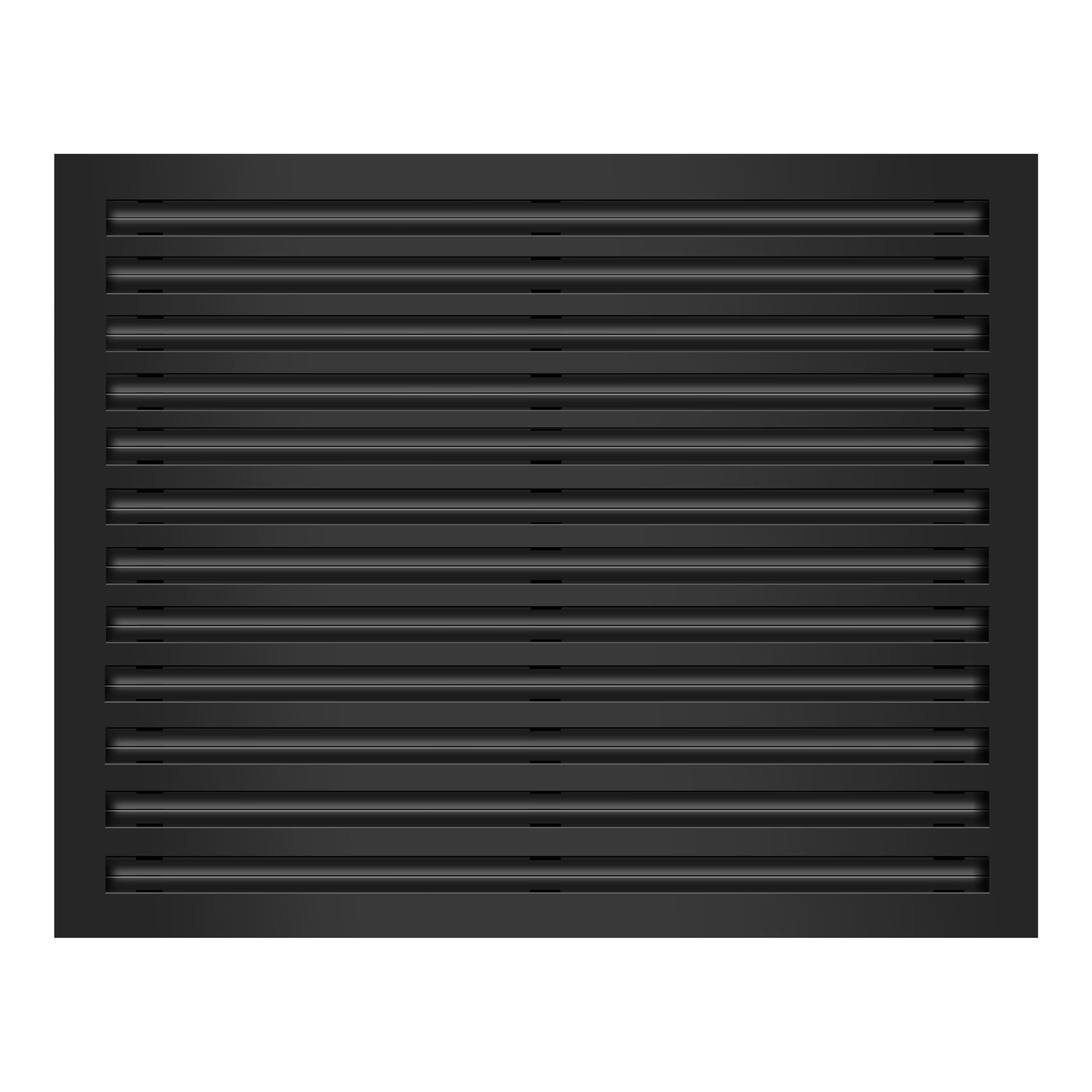 BUILDMART - 30x24 Modern AC Vent Cover - Decorative Black Aluminum Air ...