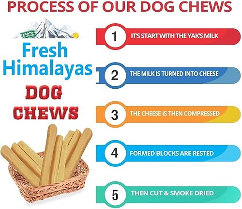 Miniatura 3 de Yak Cheese Dog Chews Double X-Monster - Golosinas masticables para perros de 13-15 onzas, 10-11 pulgadas, de larga duración, orgánica, rica en
