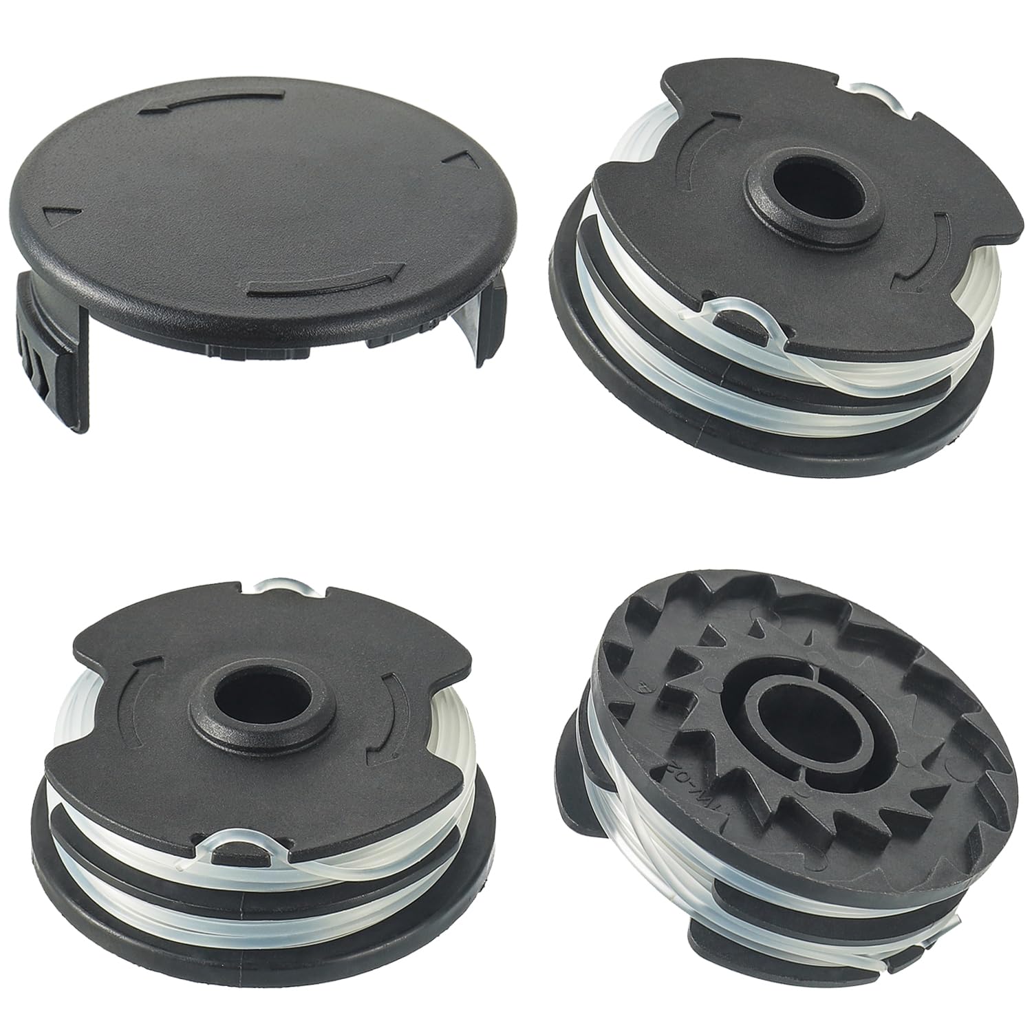 Bobines De Rechange Pour Tondeuses à Gazon Sans Fil LIDL PRTA 20 Li A1 B2 C3 Prt 300 A1 Prt 550 A1 A3 6 Pieces 96563569