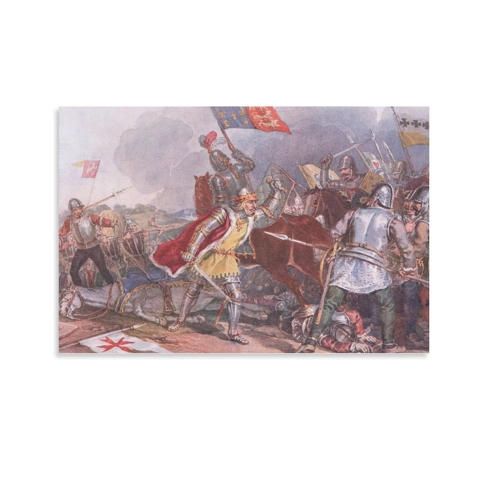 Richard The Third at Bosworth By John_Atkinson_Grimshaw Wall Art Prints Poster Home Decor Poster Wall Art Hanging Picture Print Decorative Painting Posters 12x18inch(30x45cm)