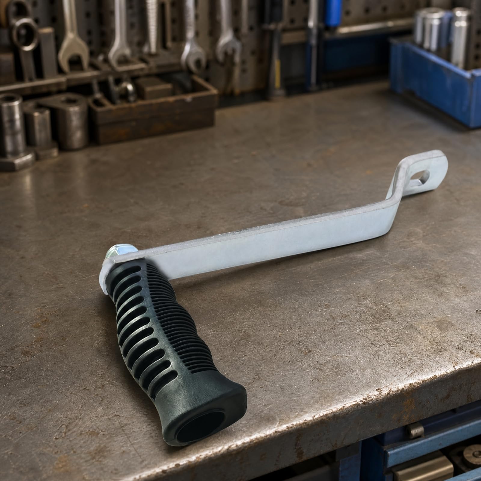 Milageto Manuell Handseilwinde | Geschmiedeter Metallhaken, Handwinde mit Stahlseil, für Anhänger, 19CM E-Beschichtung