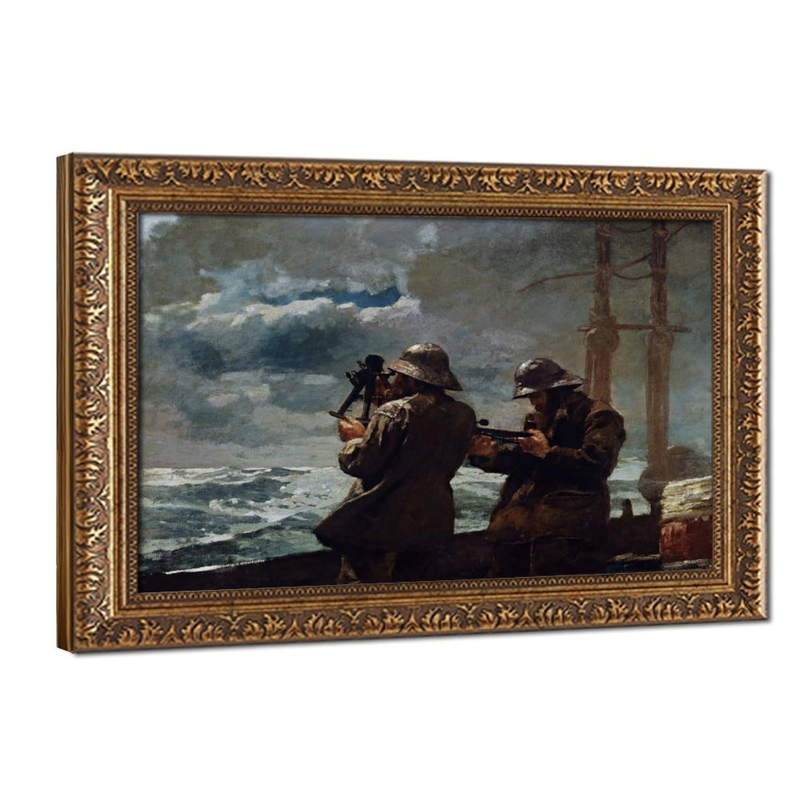 WCYB Eight Bells by Winslow Homer Art Posters Prints Canvas Deco Paintings Wall Art Hangable Frame 16" L X 24" W