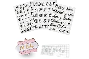 4PCS Alphabet Cake Stamps Tool for Fondant Cookie Biscuit