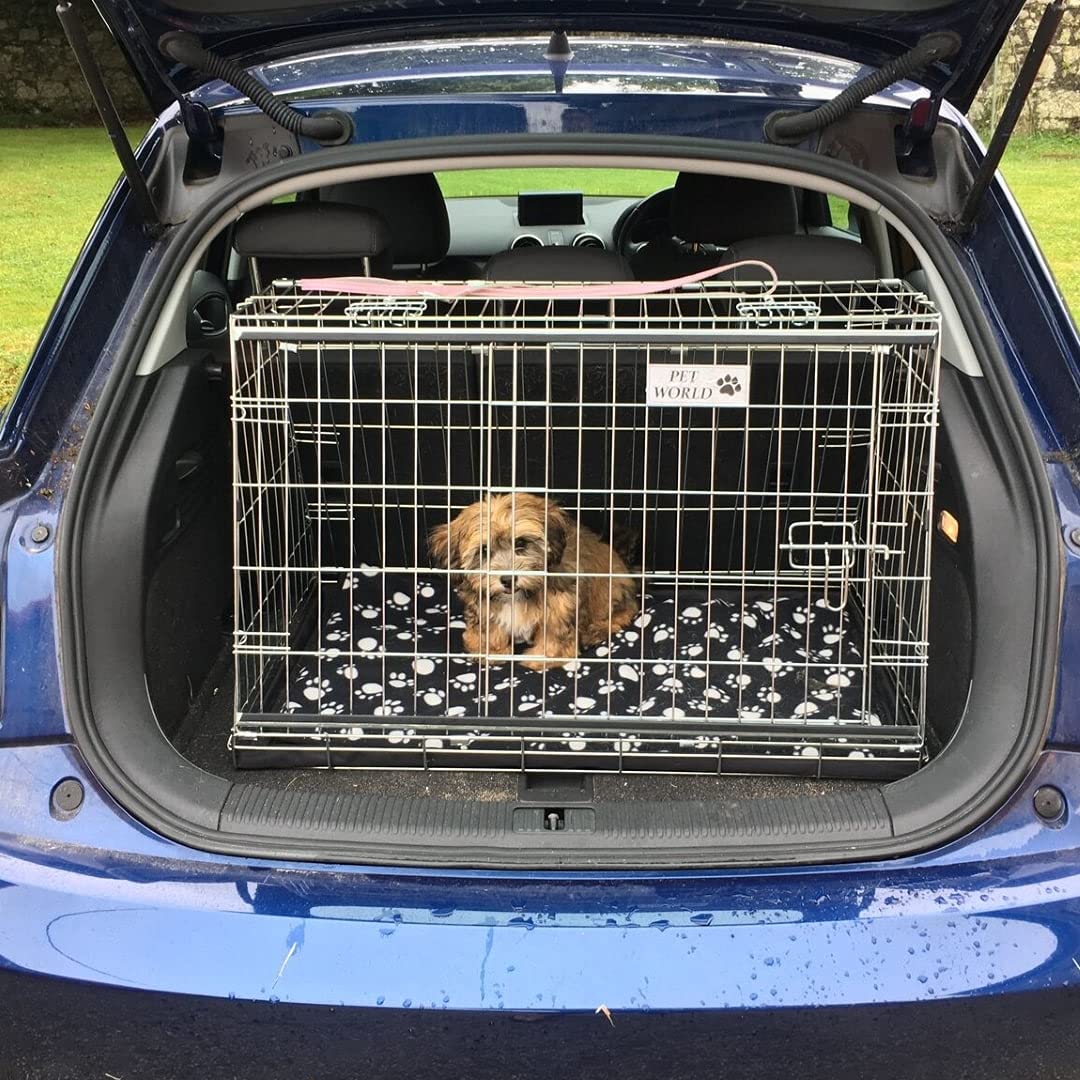 Pet World - Gabbia inclinata per cani da viaggio, compatibile con Audi A1 Sportback