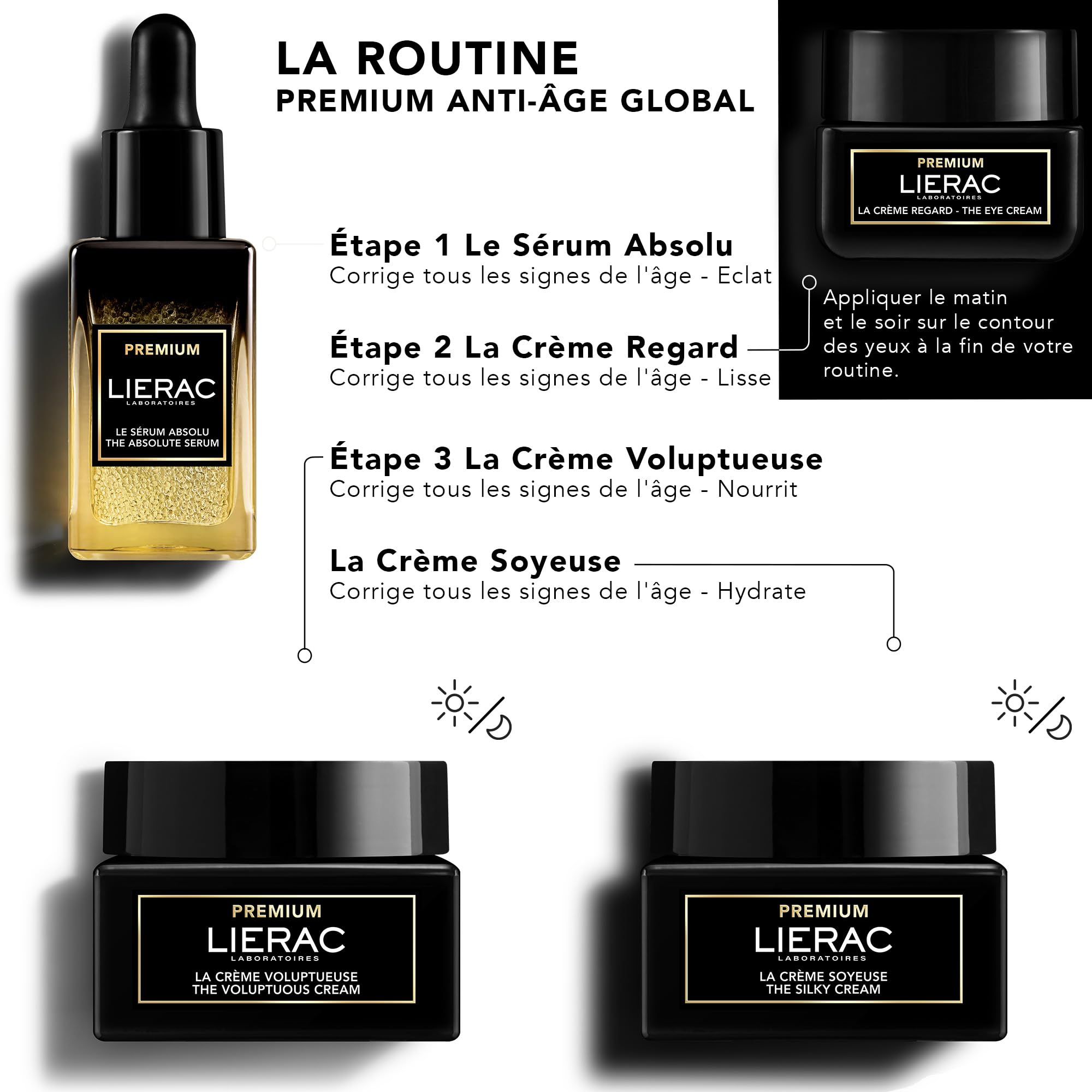 LIERAC Premium The Eye Cream 20 ml, Non teinté, 20 ml (Pack of 1) - Image 4