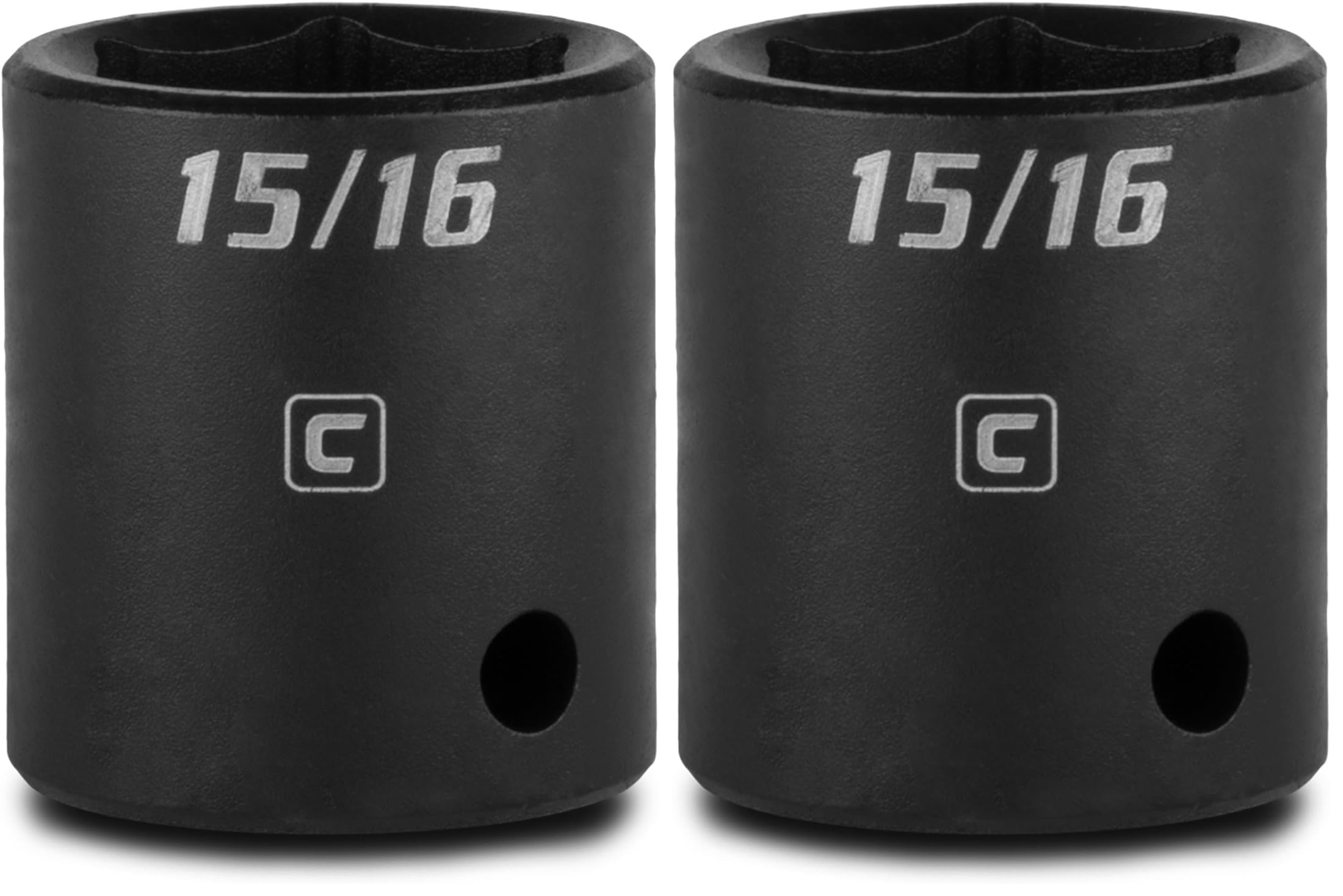 Capri Tools 15/16-Inch Shallow Impact Socket, 1/2-Inch Drive, 6-Point, SAE (CP55060) (Pack of 2)