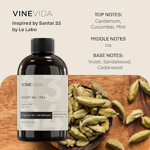 Miniatura 906 de VINEVIDA Aceite de fragancia de cuero genuino para difusores de aire frío, aceites esenciales para recarga de aceite difusor y ambientador