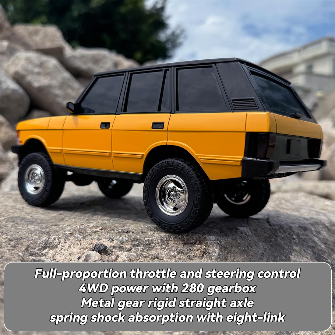 Skala 1/18 2,4 G 3CH 4WD Off-Road RC Model samochodu z rozkładanymi reflektorami, model pilota terenowego dla dorosłych, prezent dla chłopców (wersja RTR)