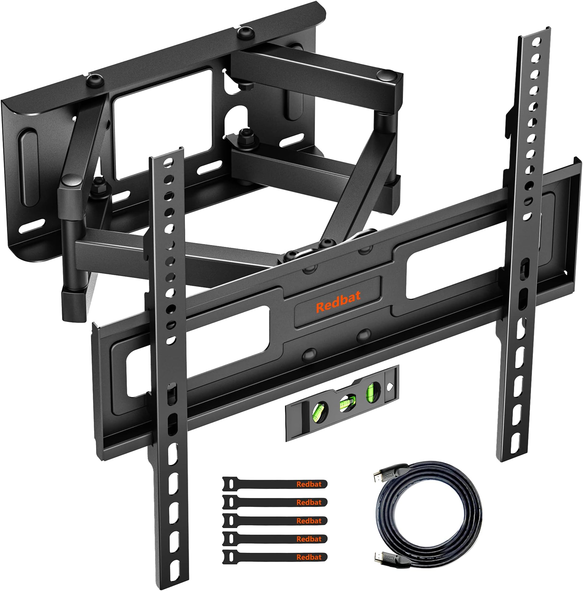 Redbat TV Wall Mount for 2360 Inch LED LCD Flat & Curved TVs, Swivels