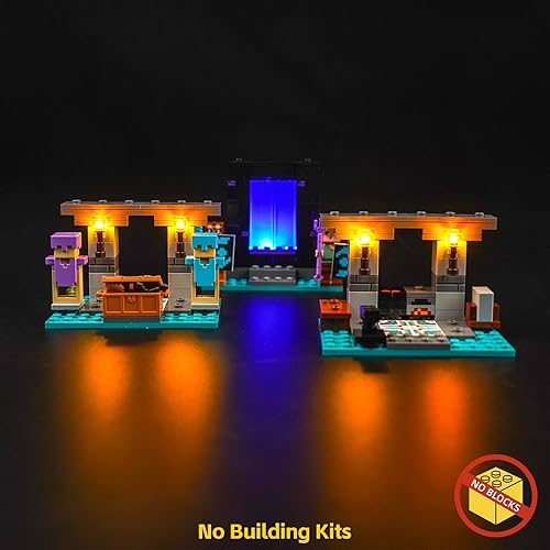 Miniatura 2 de BrickBling Kit de luces para Lego Mine-Craft The Armory, iluminación creativa compatible con Lego 21252, gran regalo para niños mayores de 10 años
