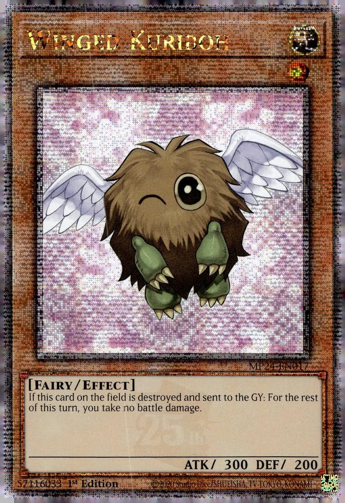 Winged Kuriboh - MP24-EN017 - Quarter Century Secret Rare - 1st Edition
