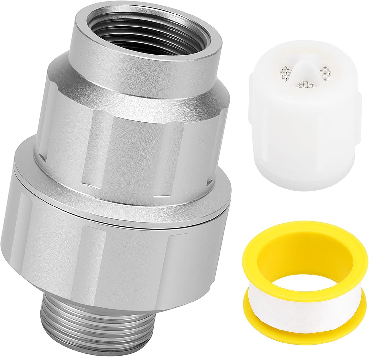 Upgraded 85470 Washing Machine Water Filter(with Replacement Filter),Micron Down Sediment Filter,85470 inline Filter Head Compatible with Most Standard Washers,Made of Aluminum Alloy